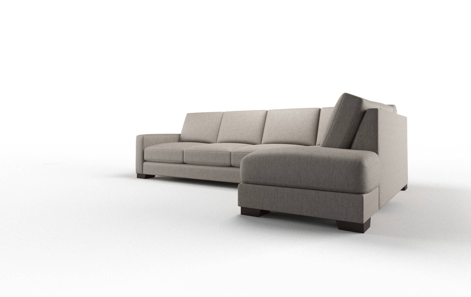 London Cosmo Taupe Panel espresso legs 4