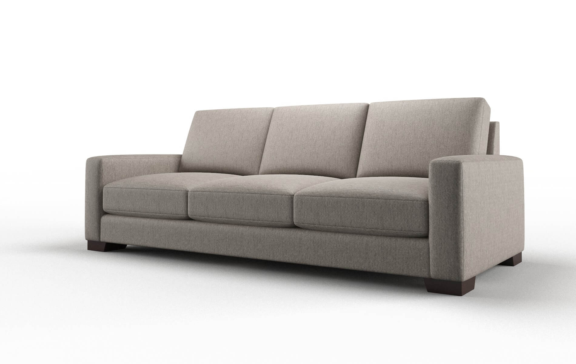 London Cosmo Taupe Sofa espresso legs 4