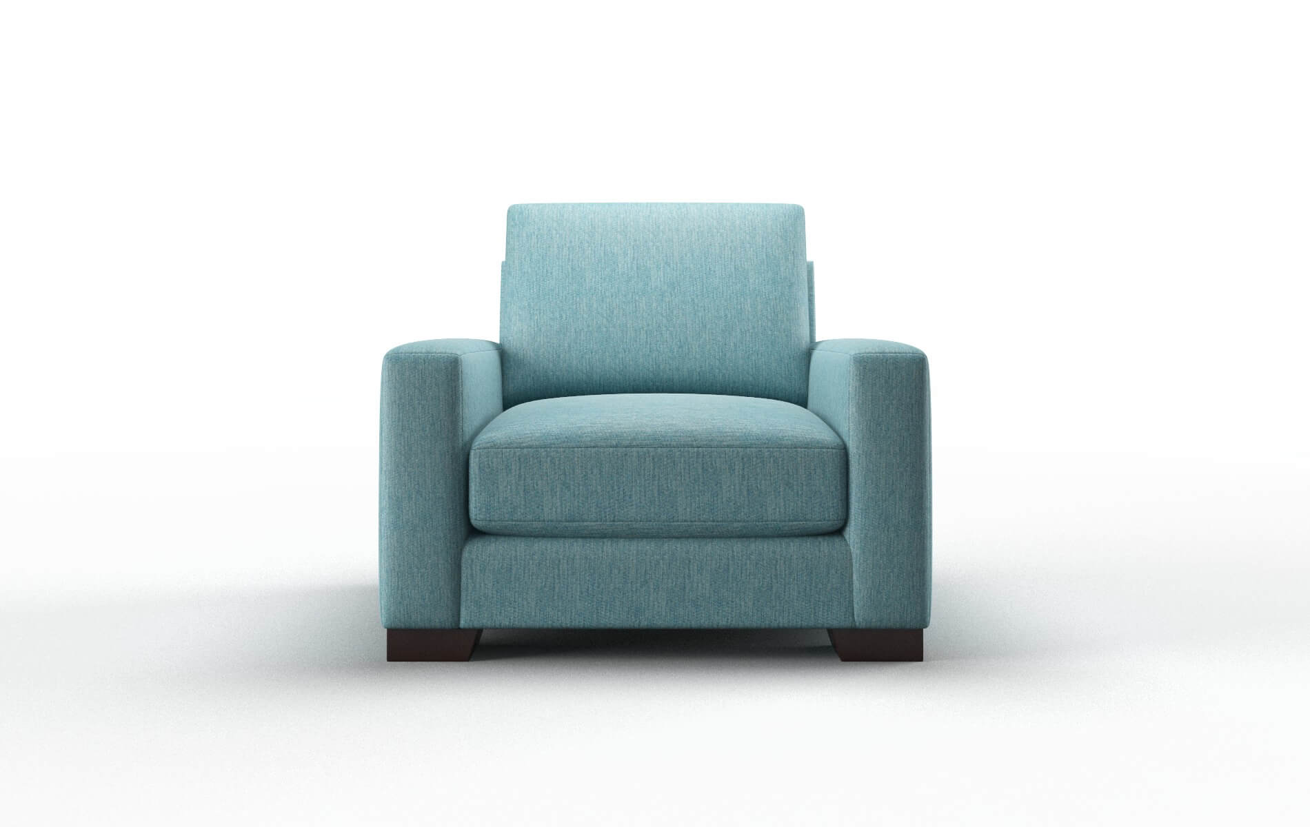London Cosmo Turquoise Chair espresso legs 1