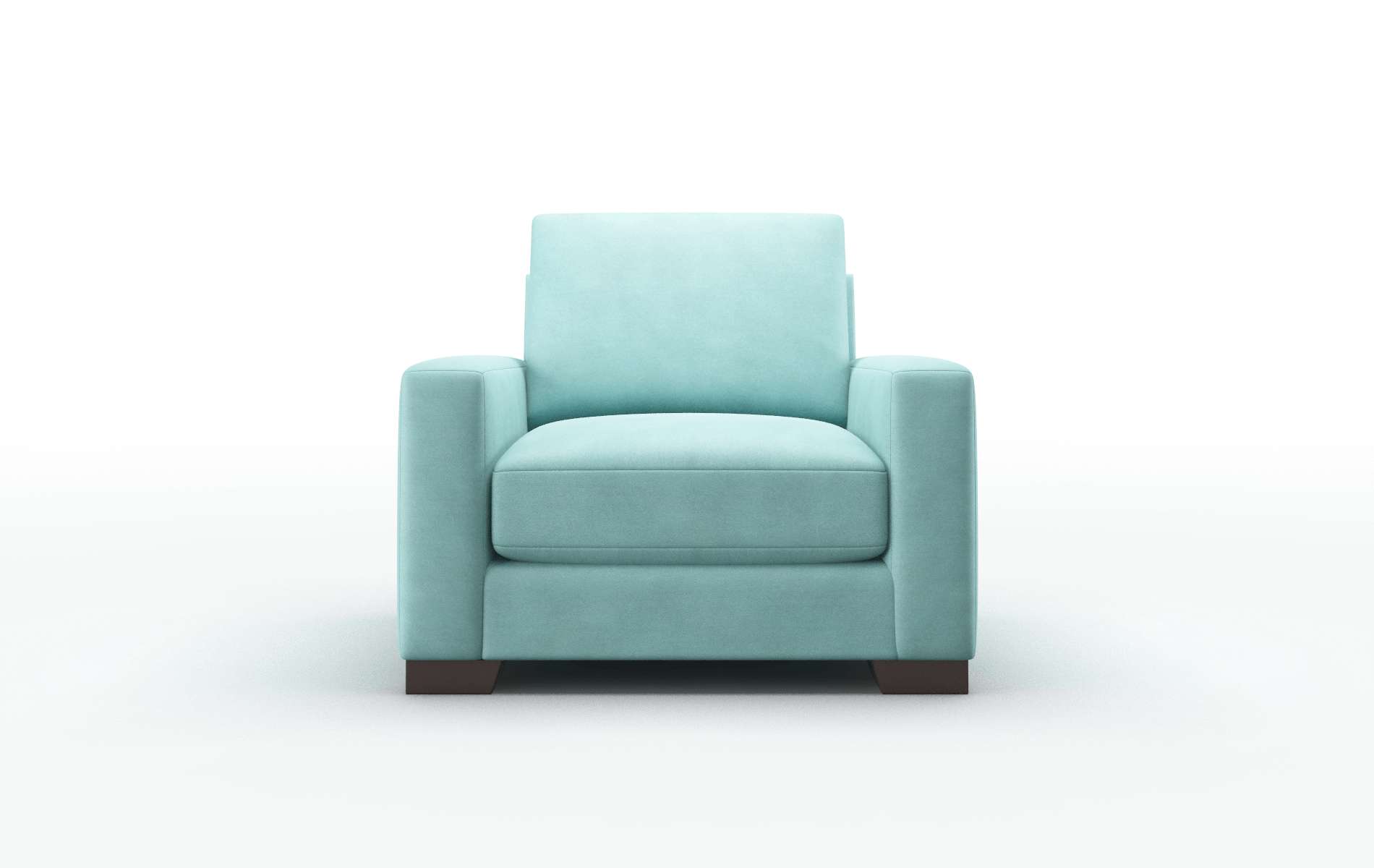London Curious Turquoise Chair espresso legs 1