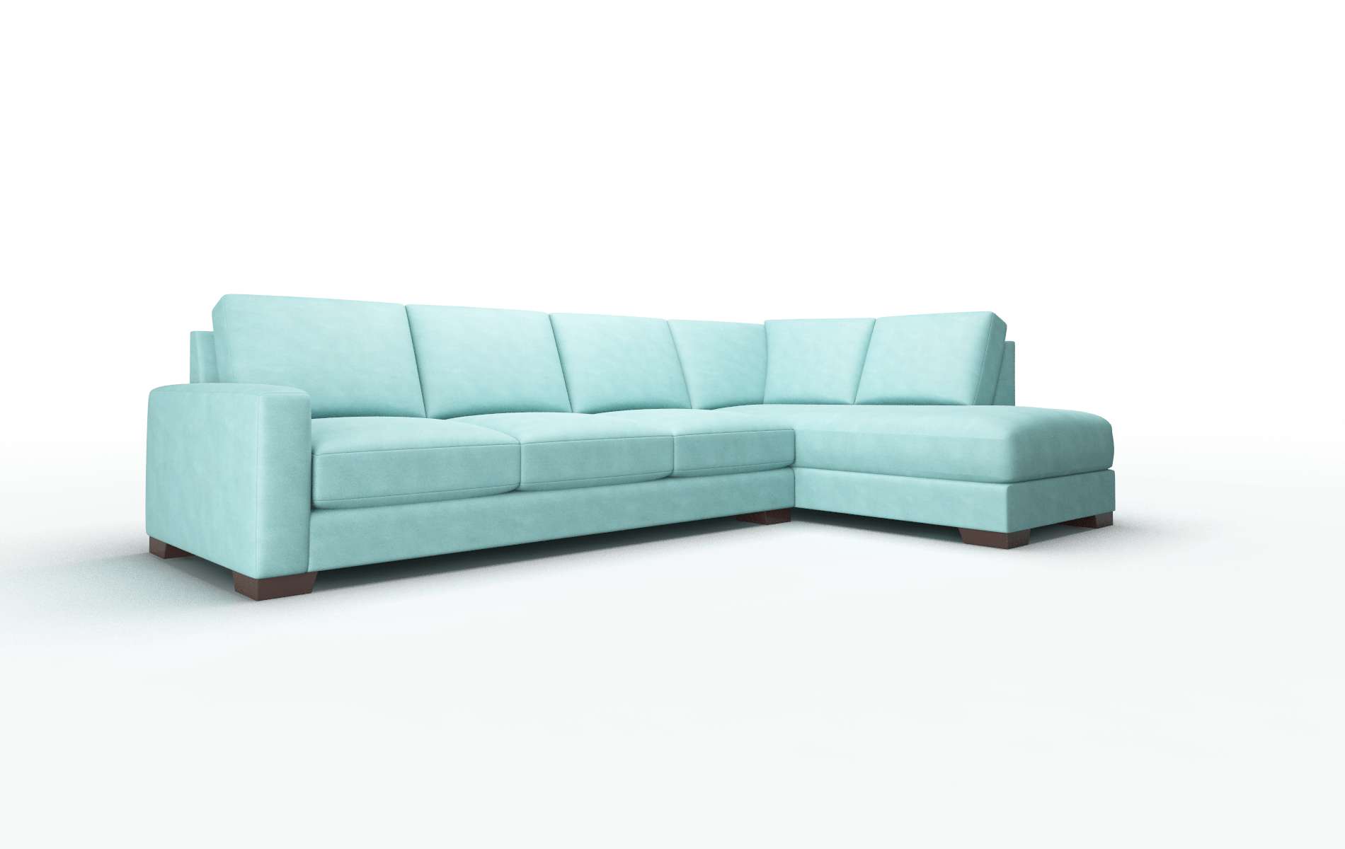 London Curious Turquoise Panel espresso legs 2