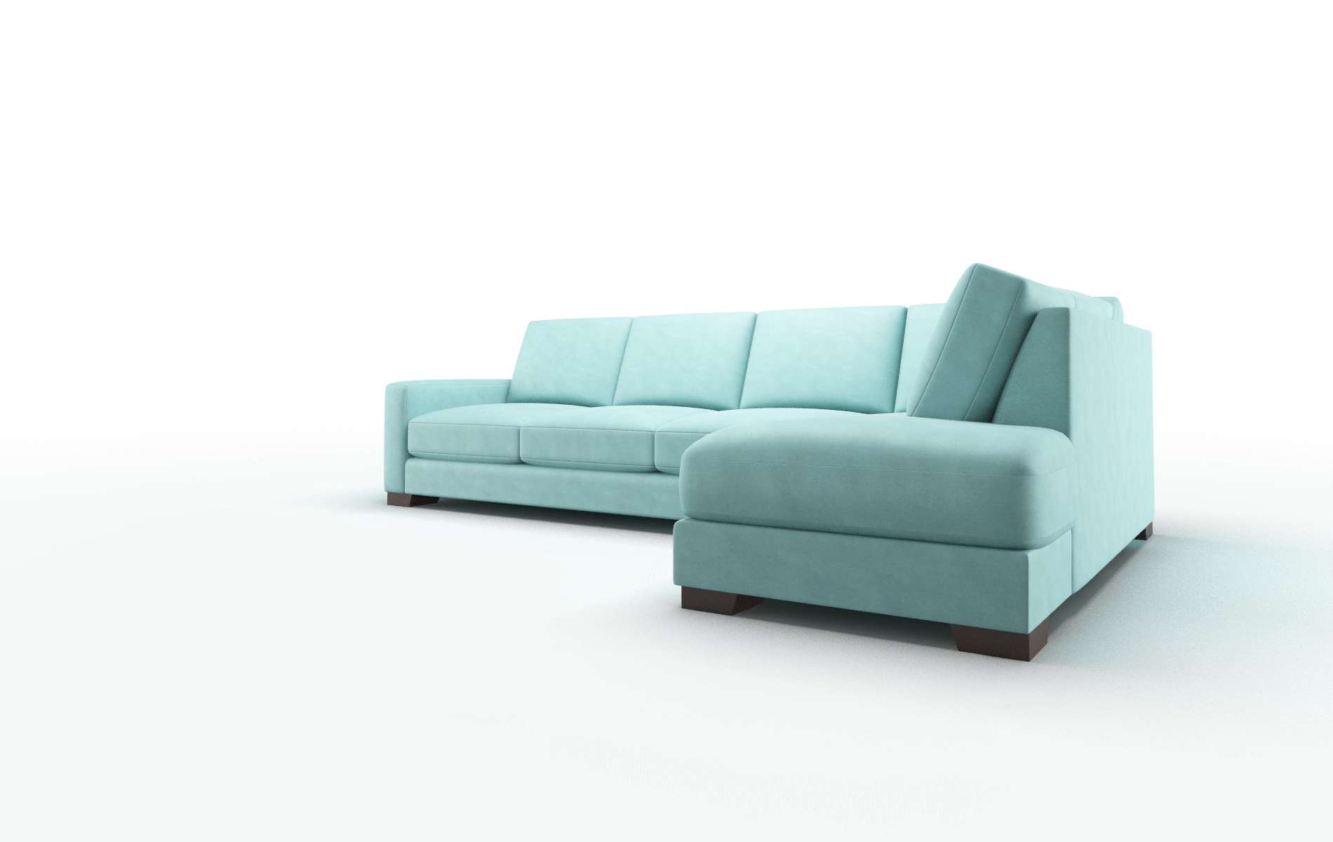 London Curious Turquoise Panel espresso legs 4