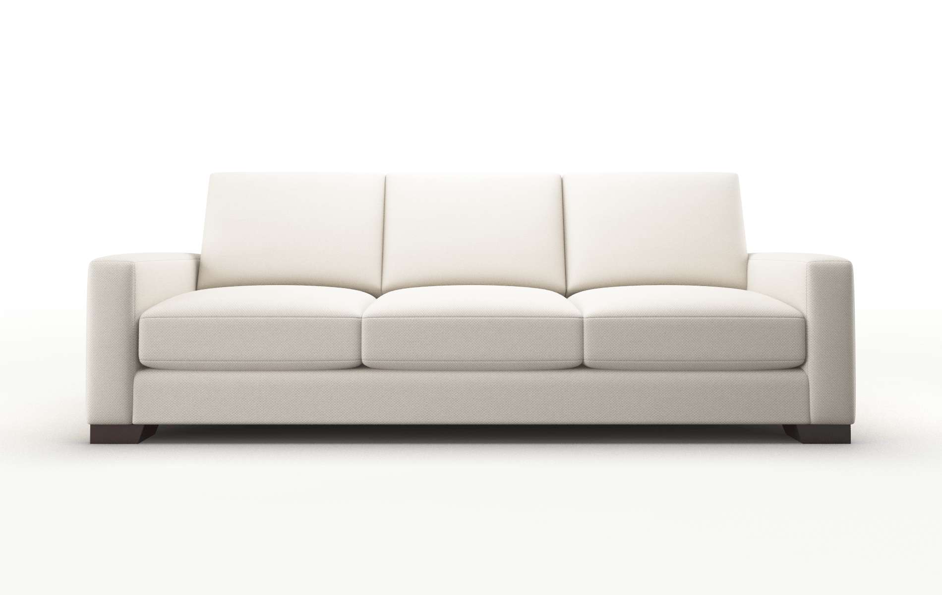 London Dawson Sand Sofa espresso legs 1