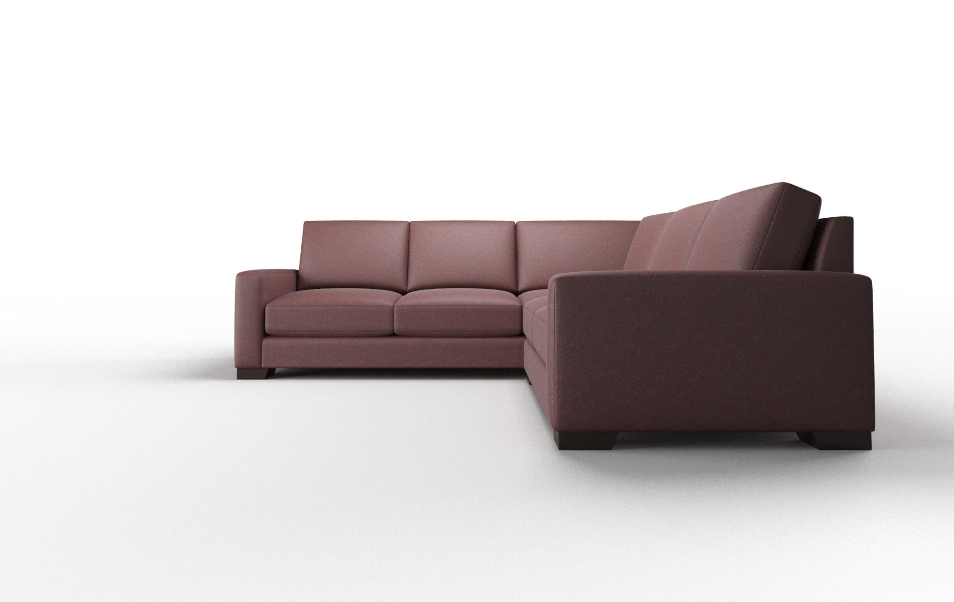 London Derby Berry Sectional espresso legs 5