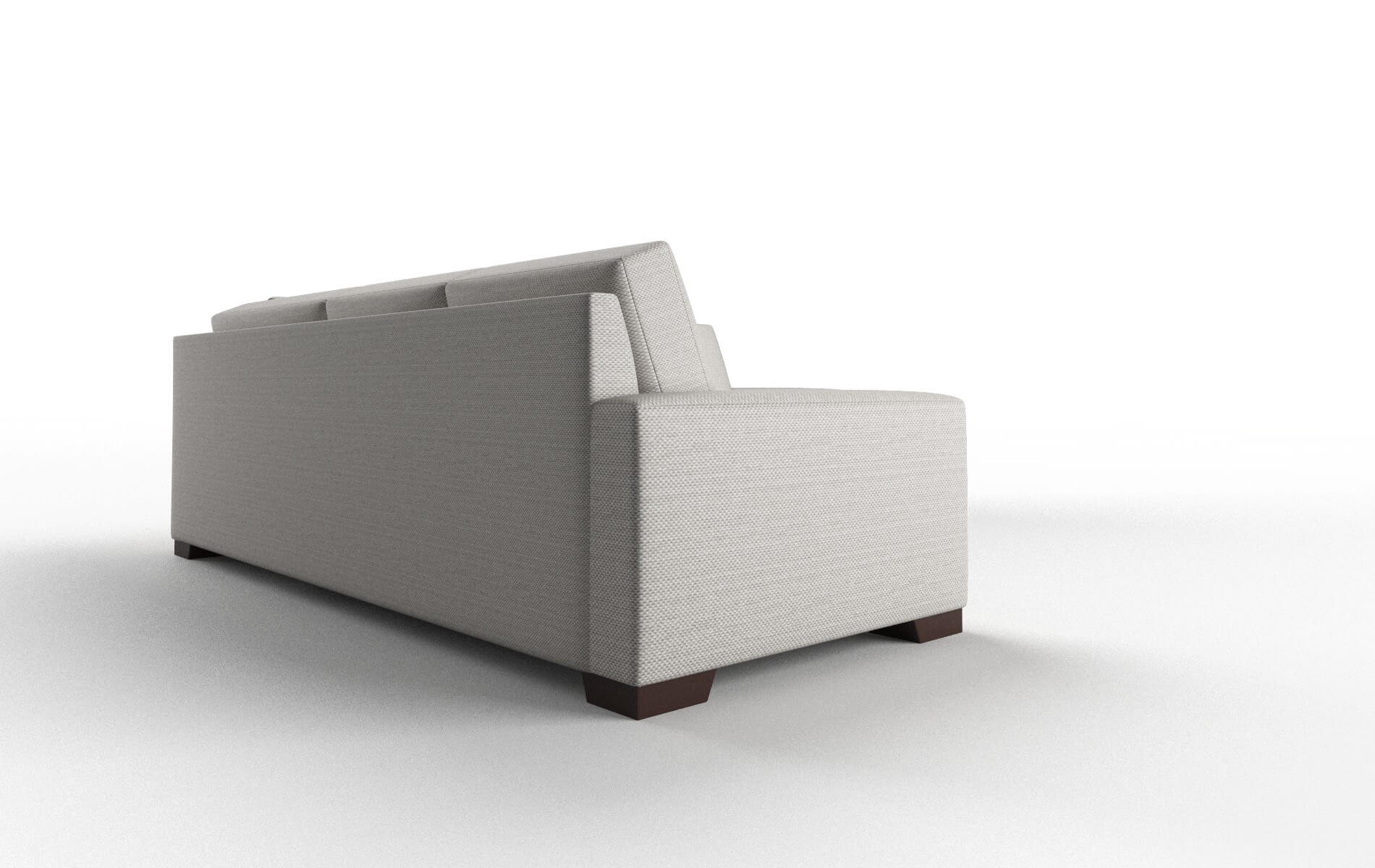 London Derby Grey Sectional espresso legs 3