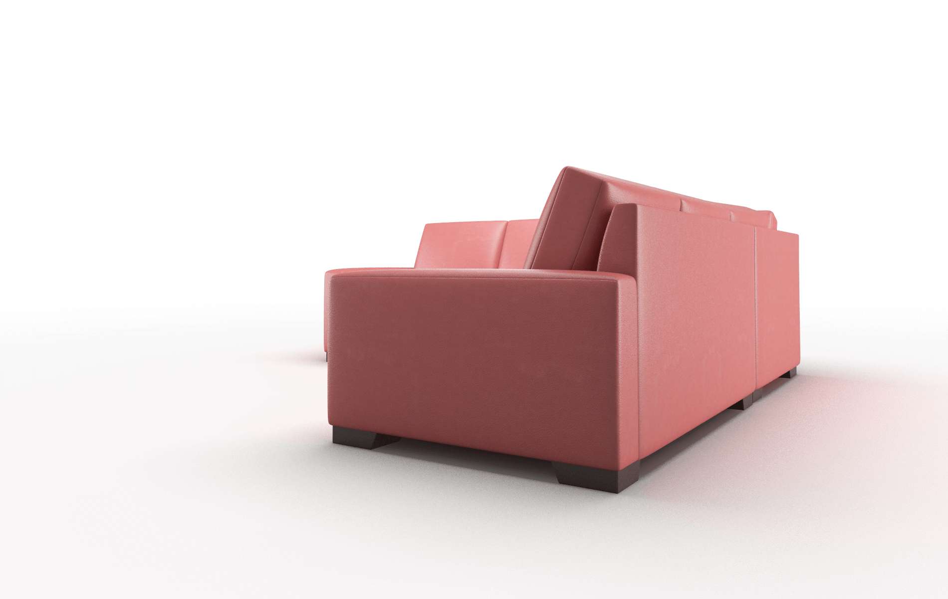 London Dillion Cordovan Sectional espresso legs 4