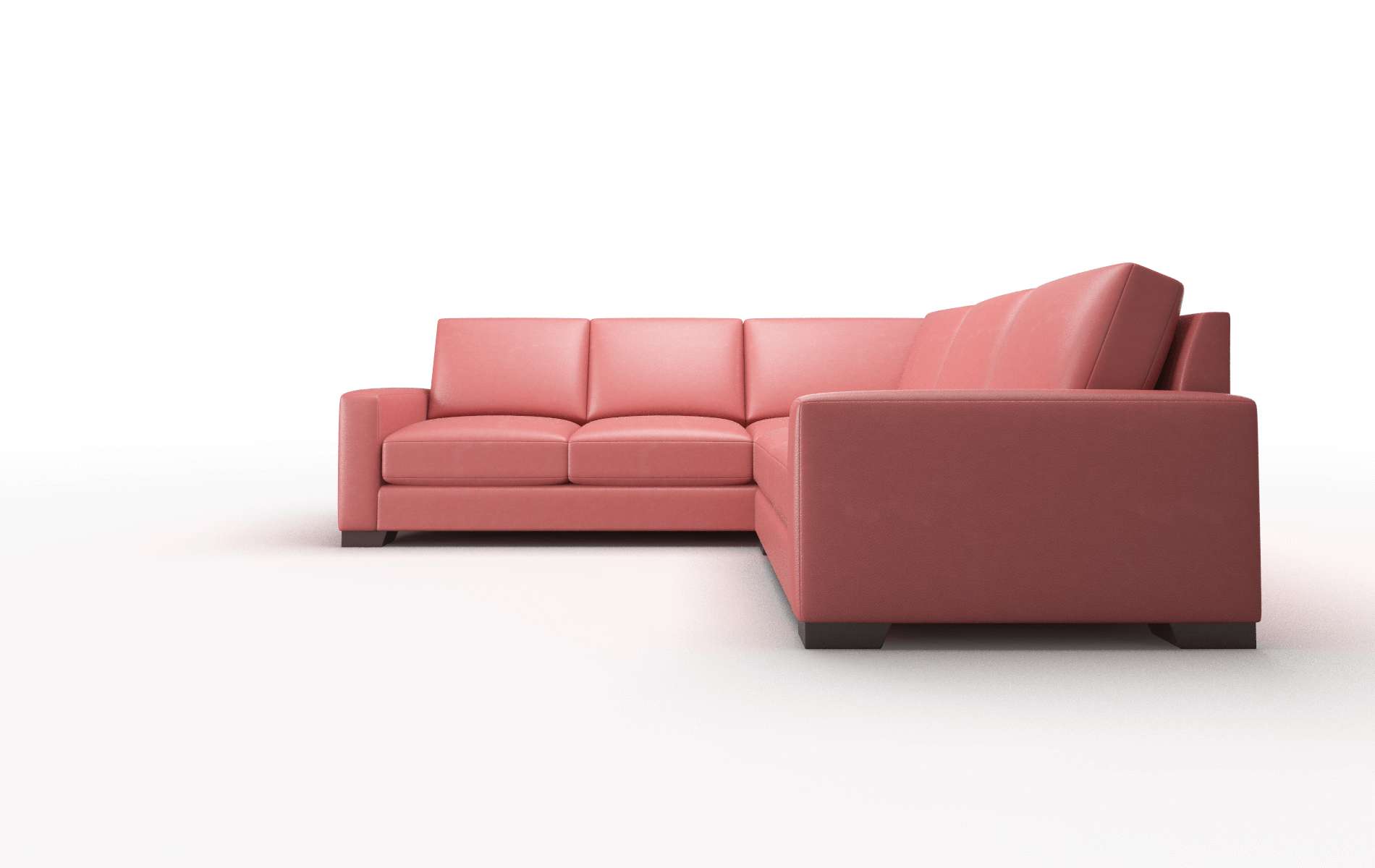 London Dillion Cordovan Sectional espresso legs 5