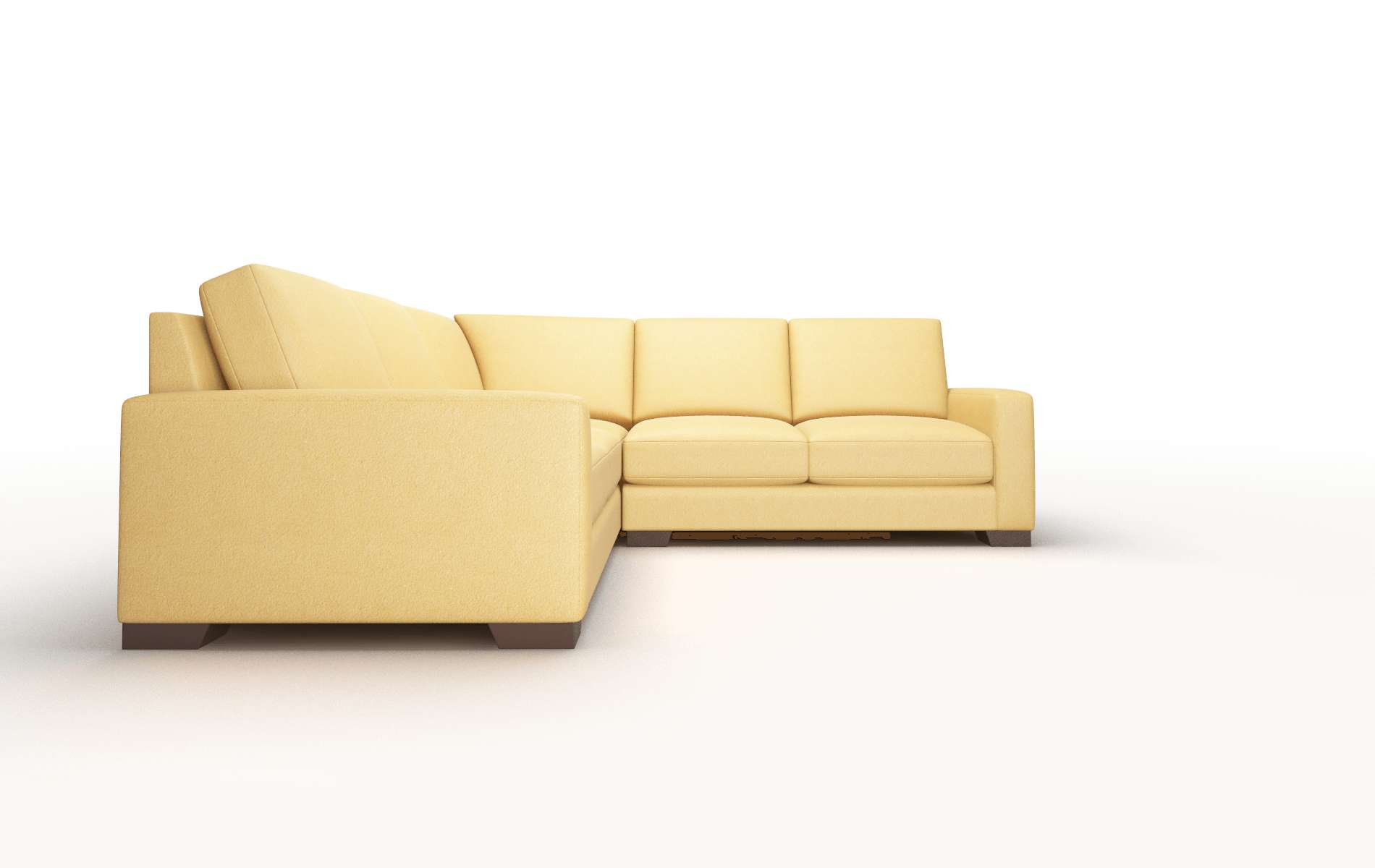 London Dream_d Sunflower Sectional espresso legs 2