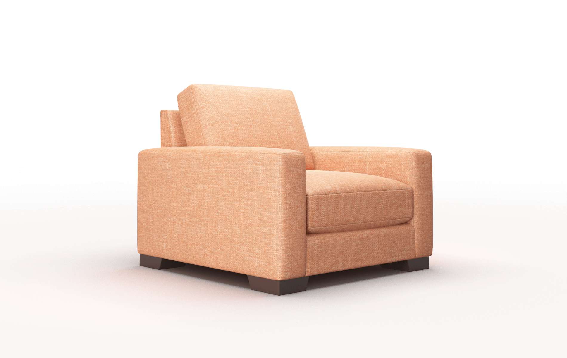 London Durham Tangerine Chair espresso legs 2