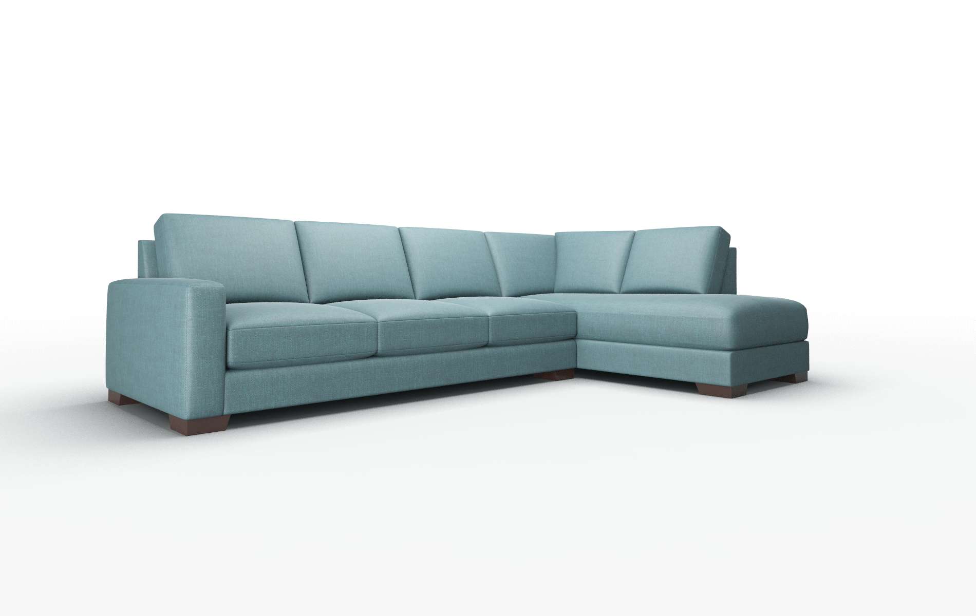 London Elliot Teal Panel espresso legs 2