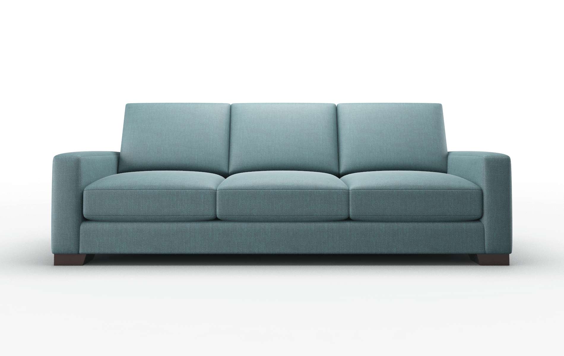 London Elliot Teal Sofa espresso legs 1