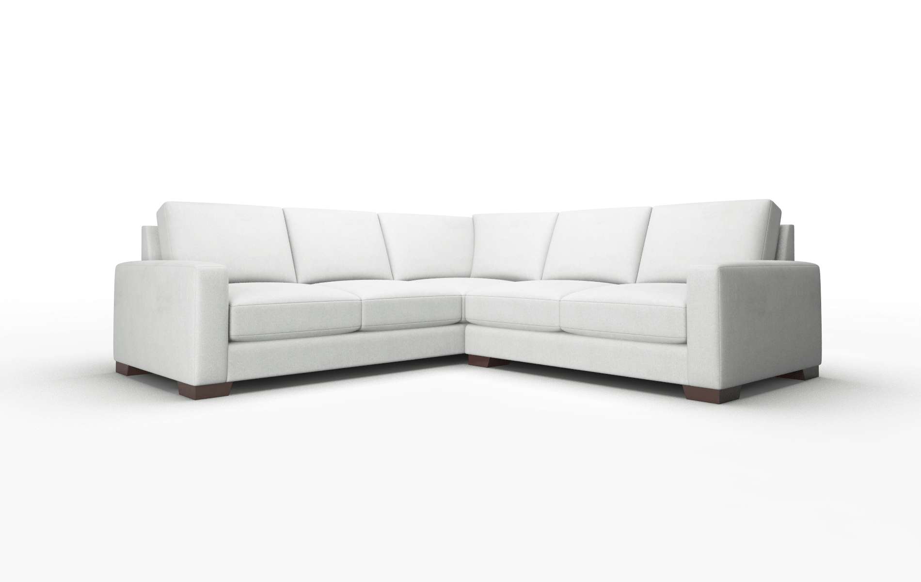 London Geo Sterling Sectional espresso legs 1