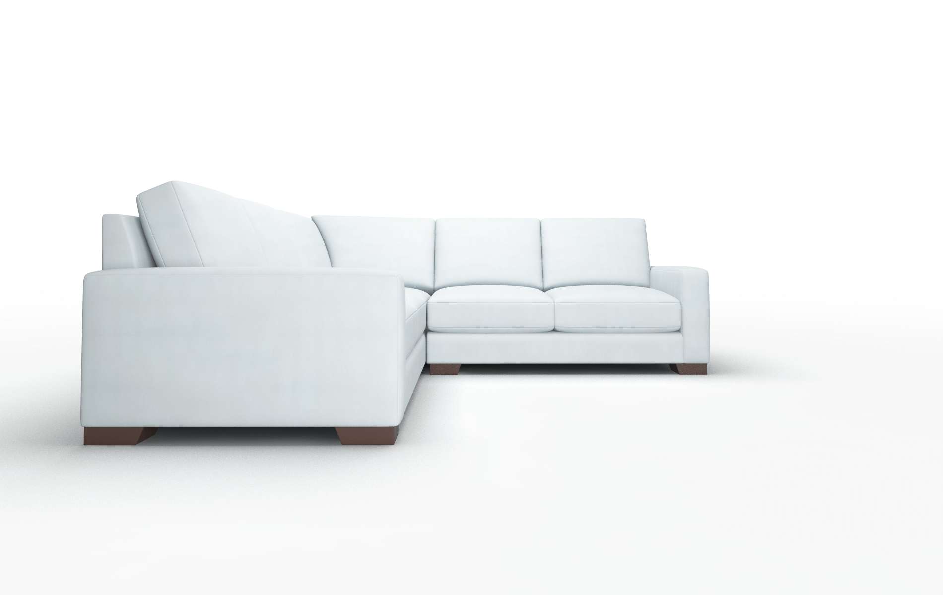 London Hathaway Aqua Sectional espresso legs 2