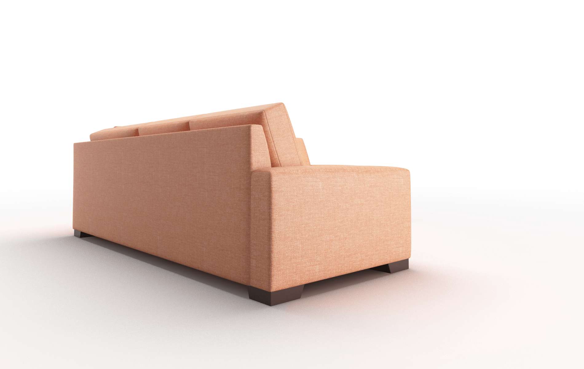 London Hepburn Appricot Sectional espresso legs 3