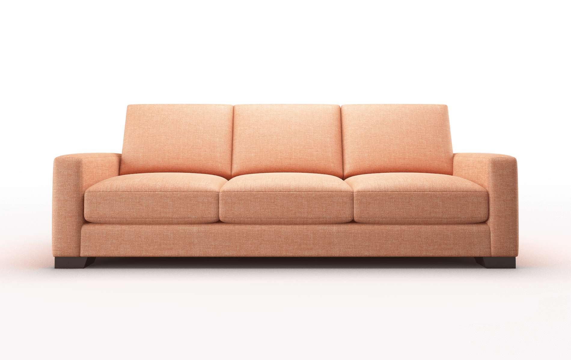 London Hepburn Appricot Sofa espresso legs 1