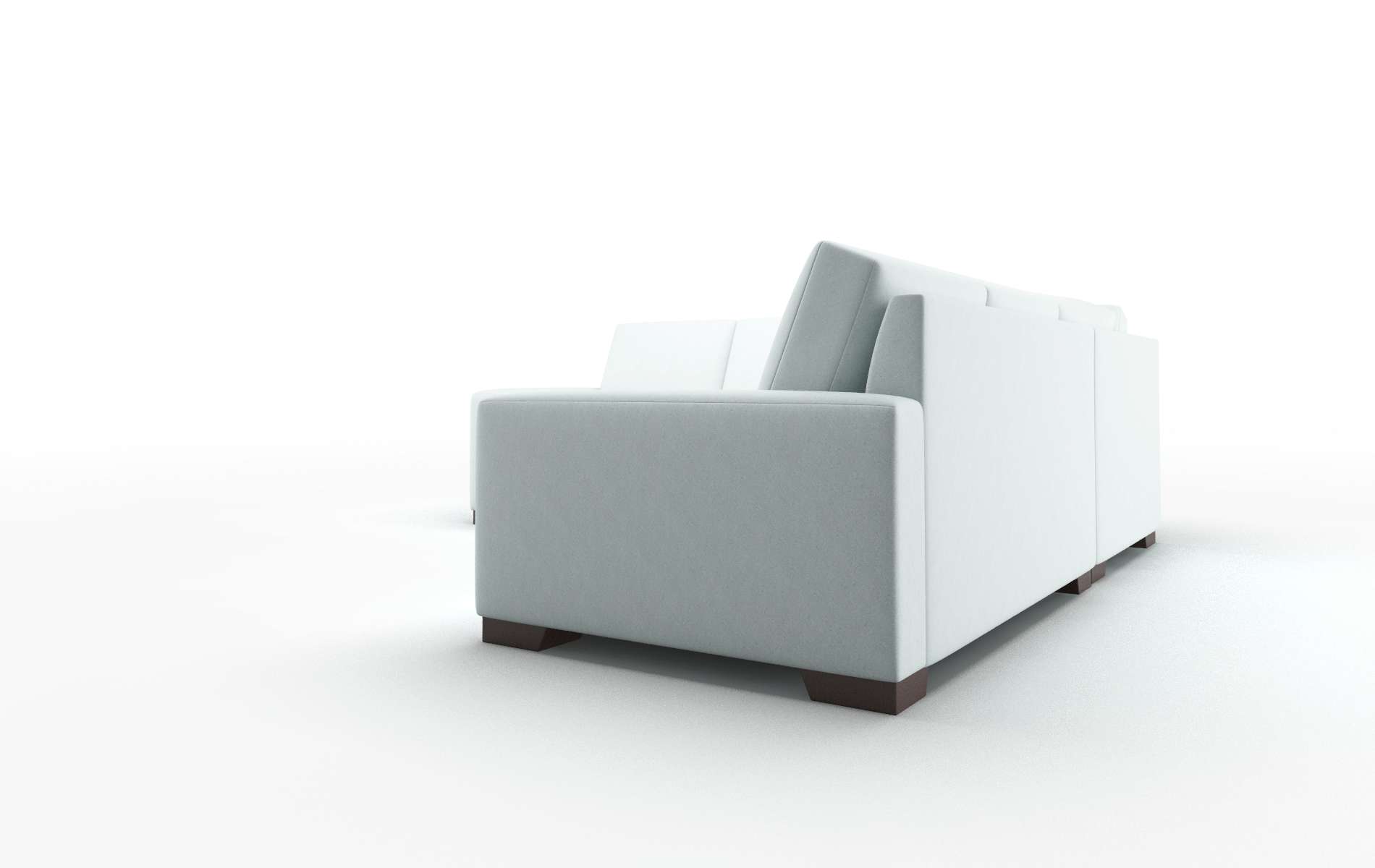 London Hepburn Peridot Sectional espresso legs 4