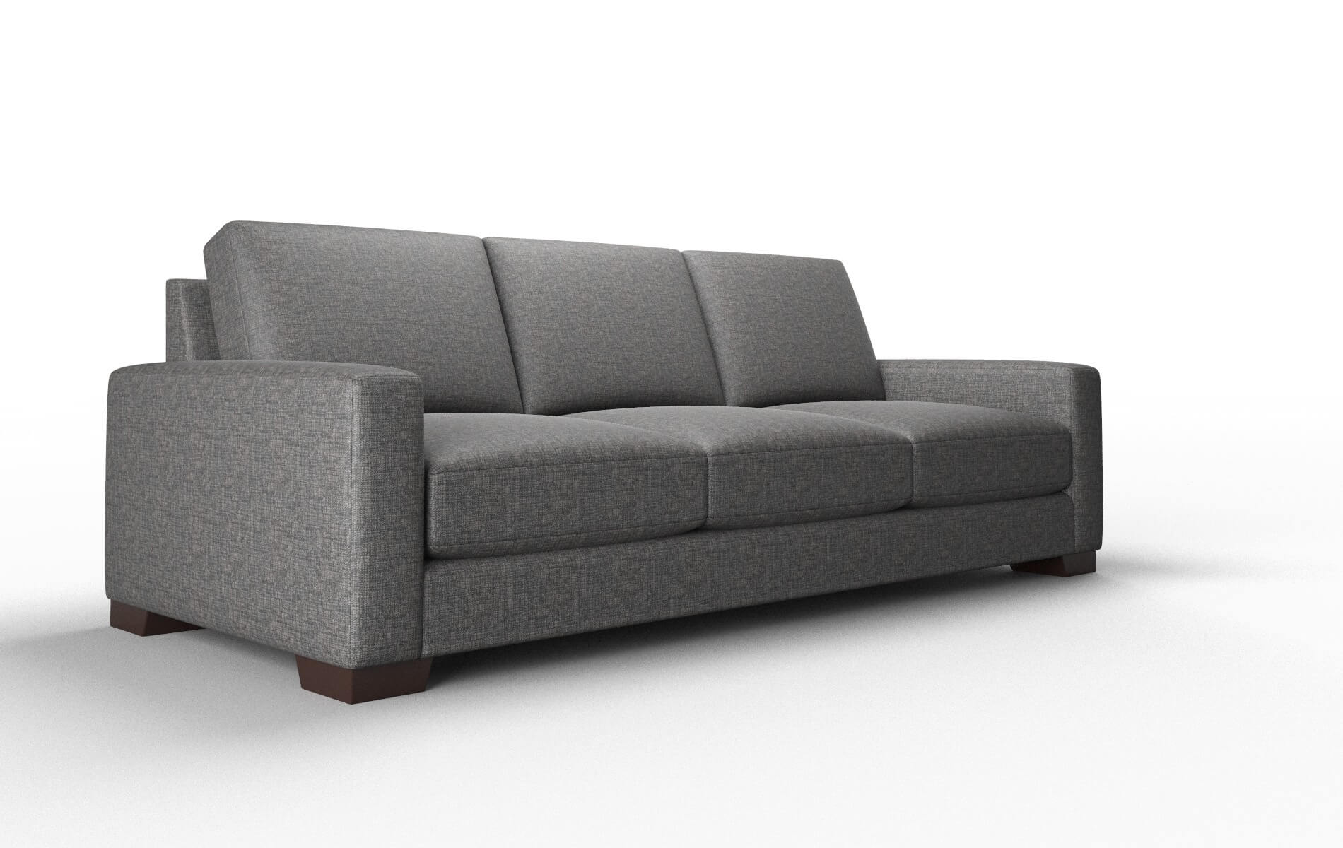 London Insight Charcoal Sofa espresso legs 2