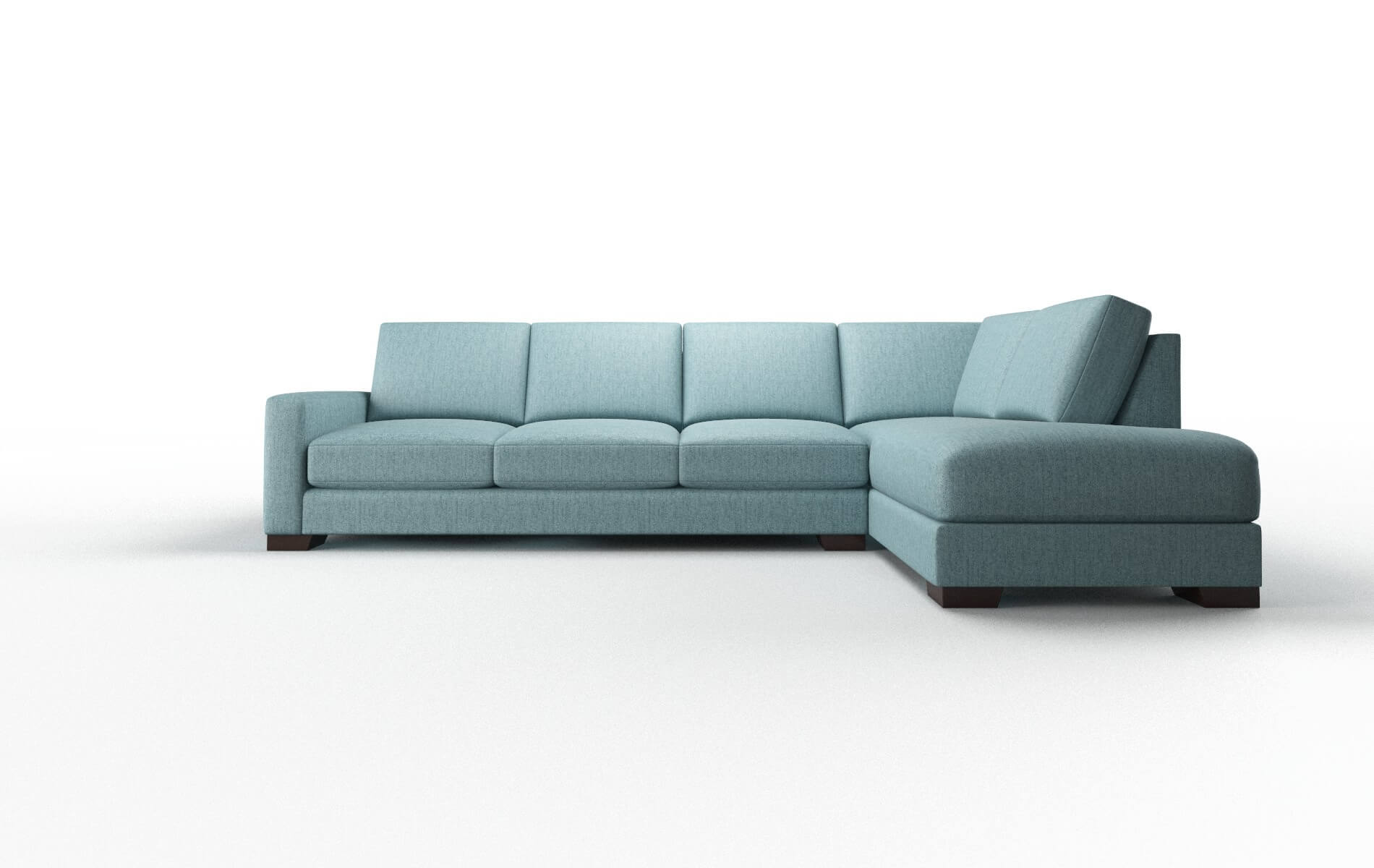 London Insight peacock Panel Espresso Legs  1