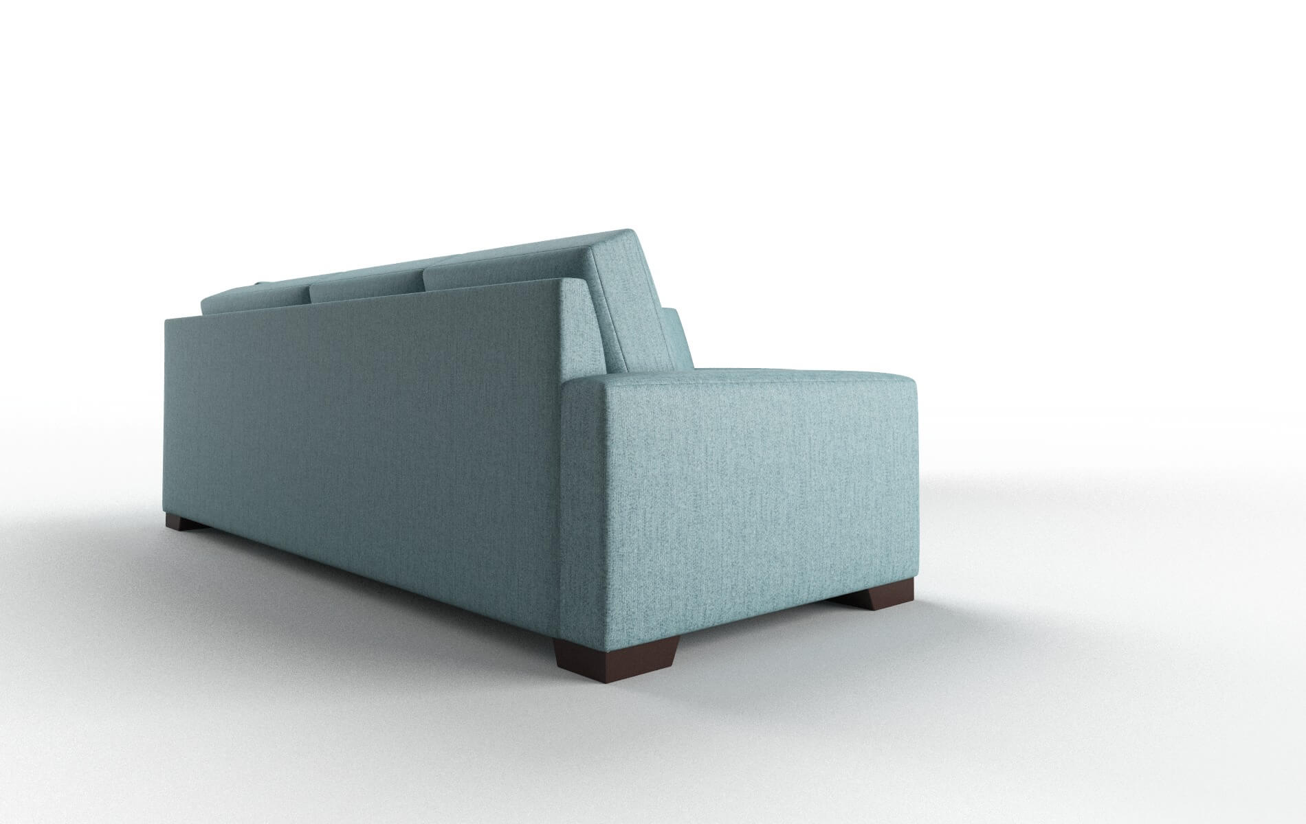 London Insight Peacock Sectional espresso legs 3