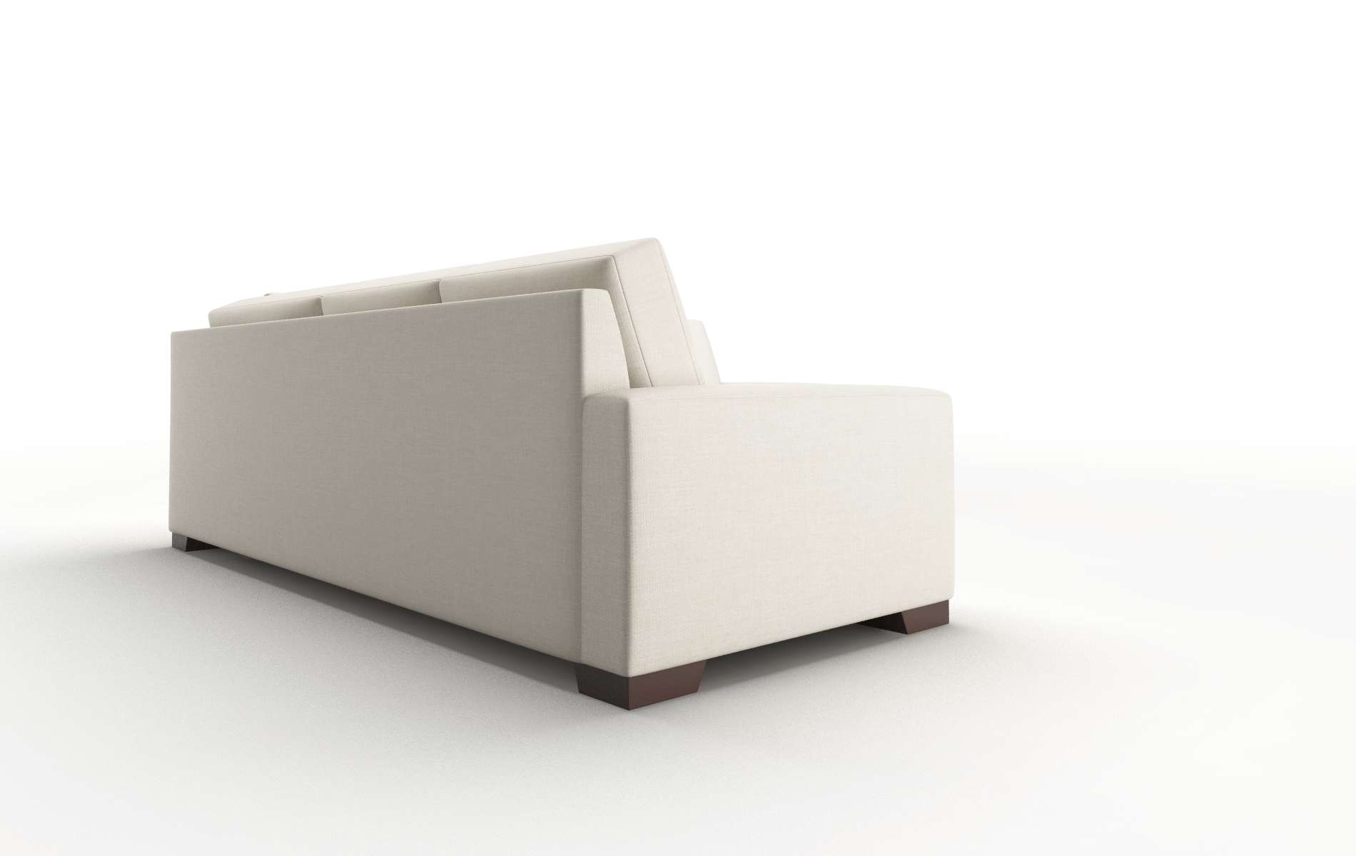 London Keylargo Almond Sectional espresso legs 3