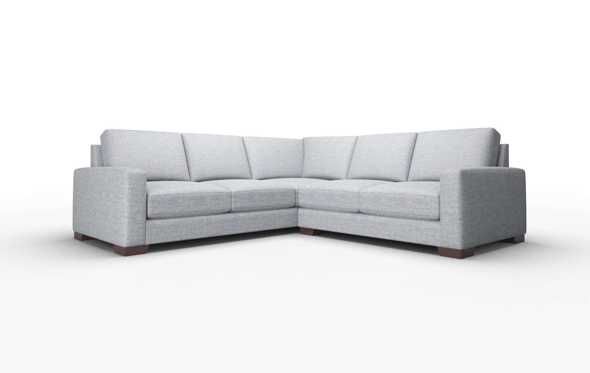 London Keylargo Ash Sectional espresso legs 1