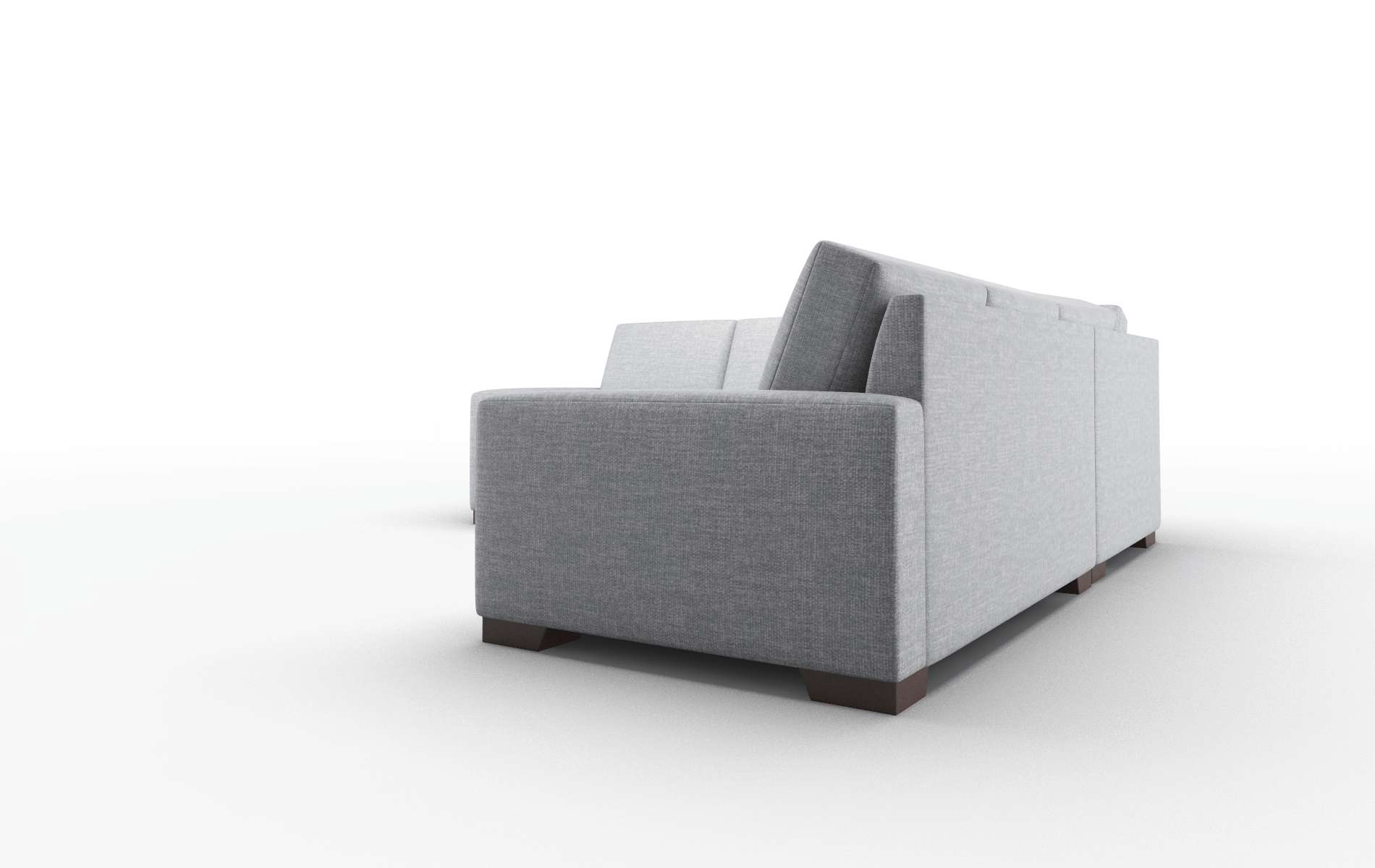 London Keylargo Ash Sectional espresso legs 4