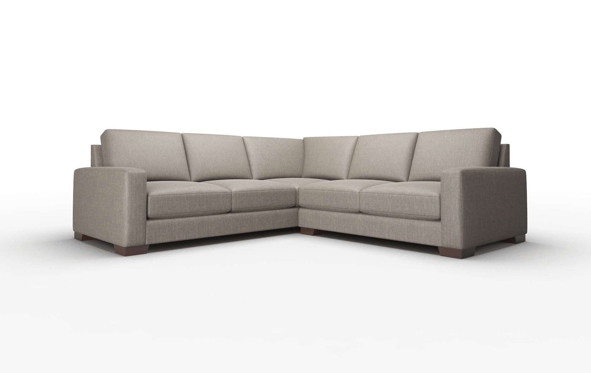 London Keylargo Bark Sectional espresso legs 1