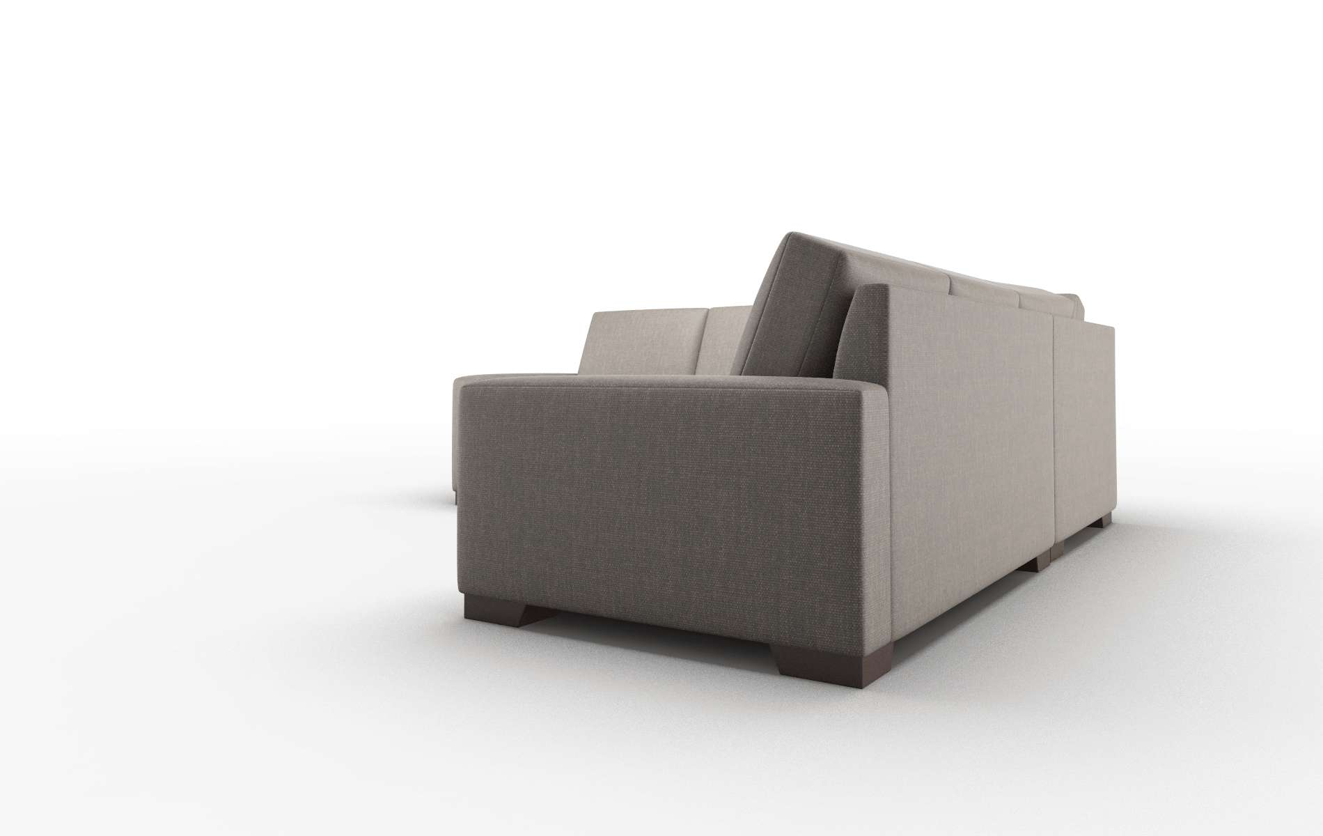 London Keylargo Bark Sectional espresso legs 4