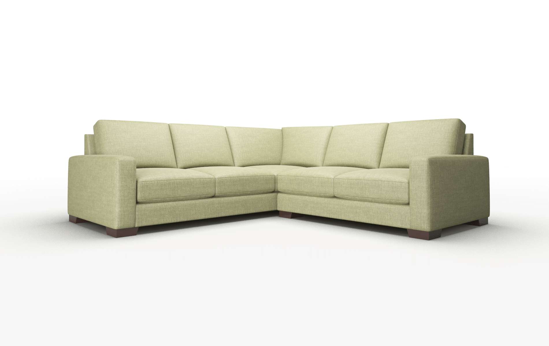 London Keylargo Grass Sectional espresso legs 1