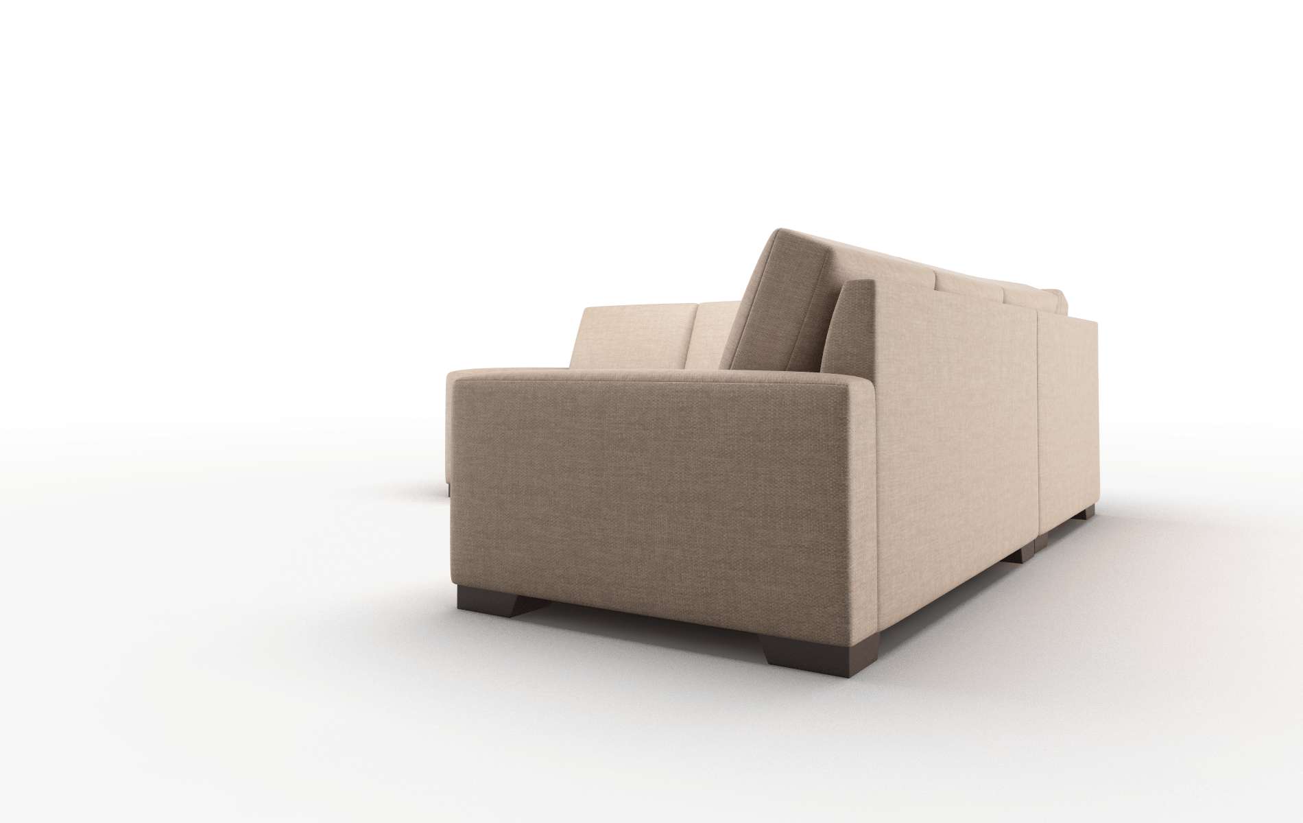 London Keylargo Mink Sectional espresso legs 4