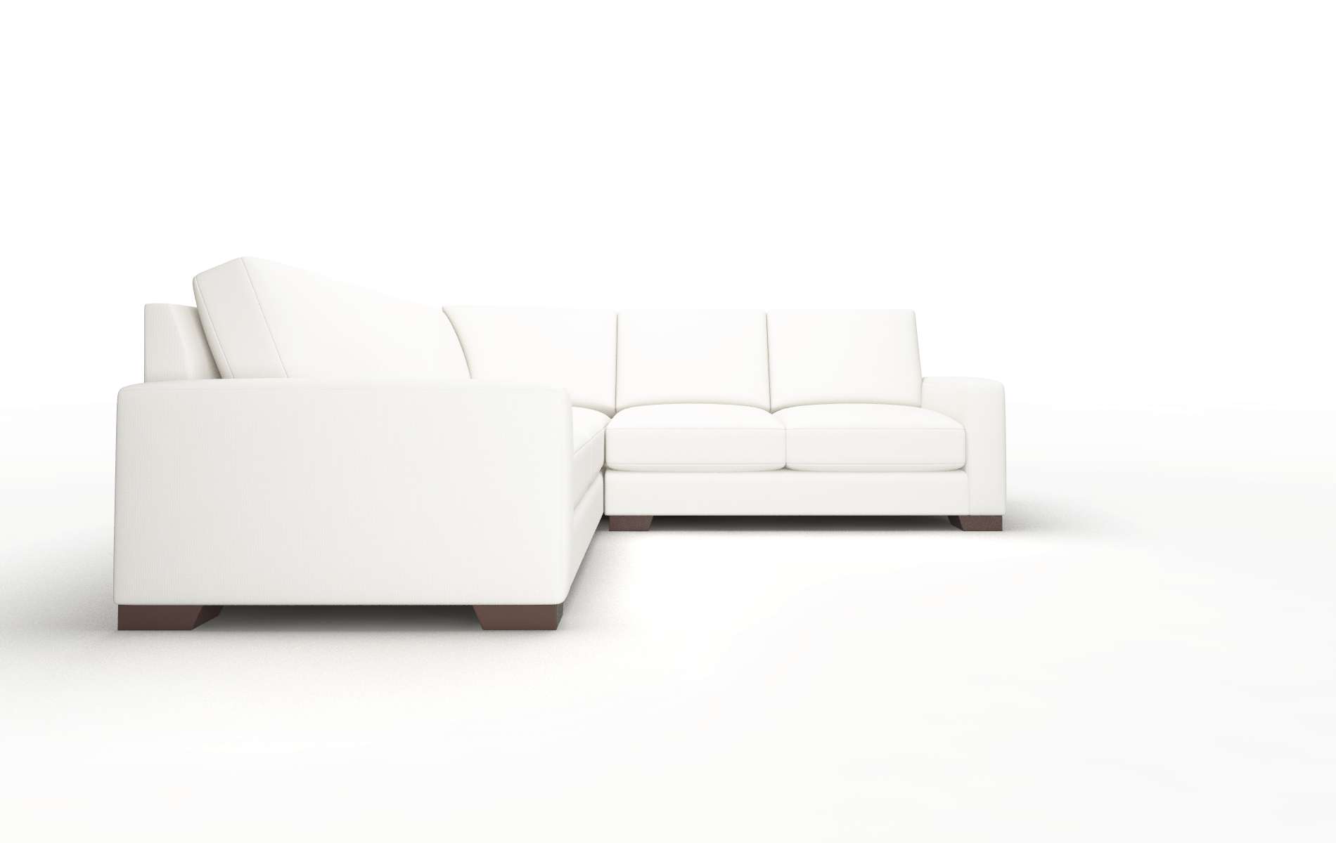 London Keylargo Oatmeal Sectional espresso legs 2