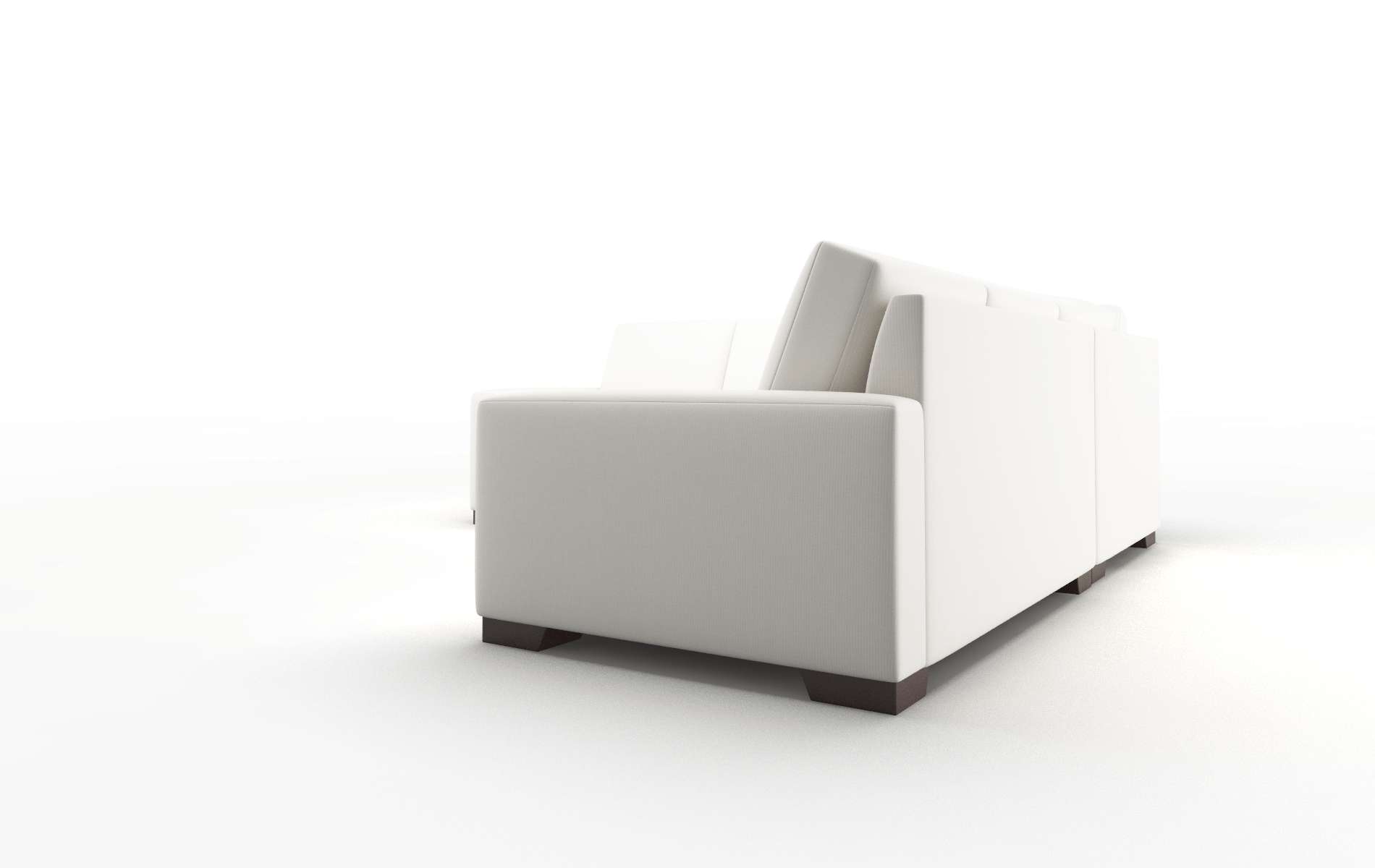 London Keylargo Oatmeal Sectional espresso legs 4