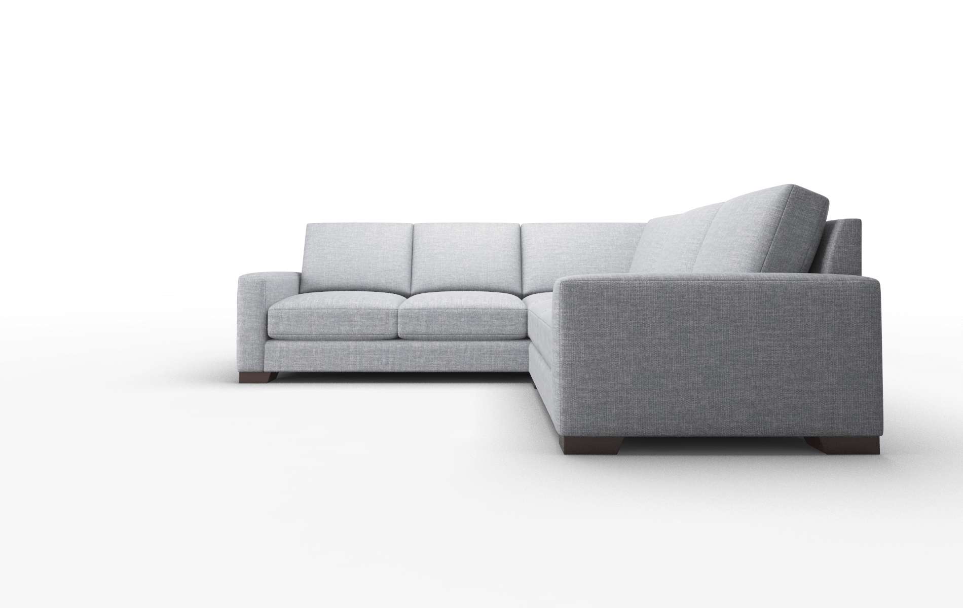 London Lana Ash Sectional espresso legs 5