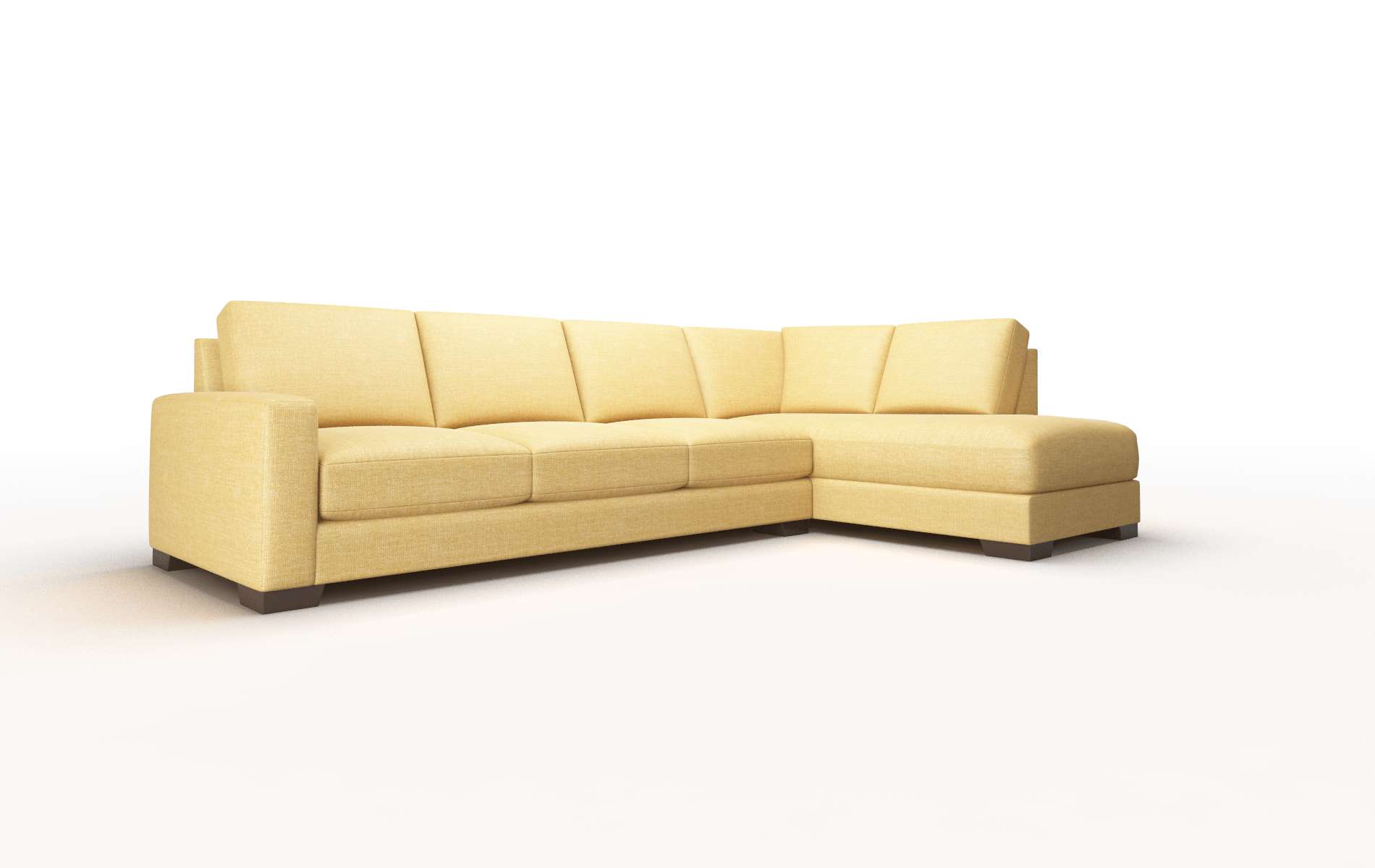London Leslie Saffron Panel espresso legs 2