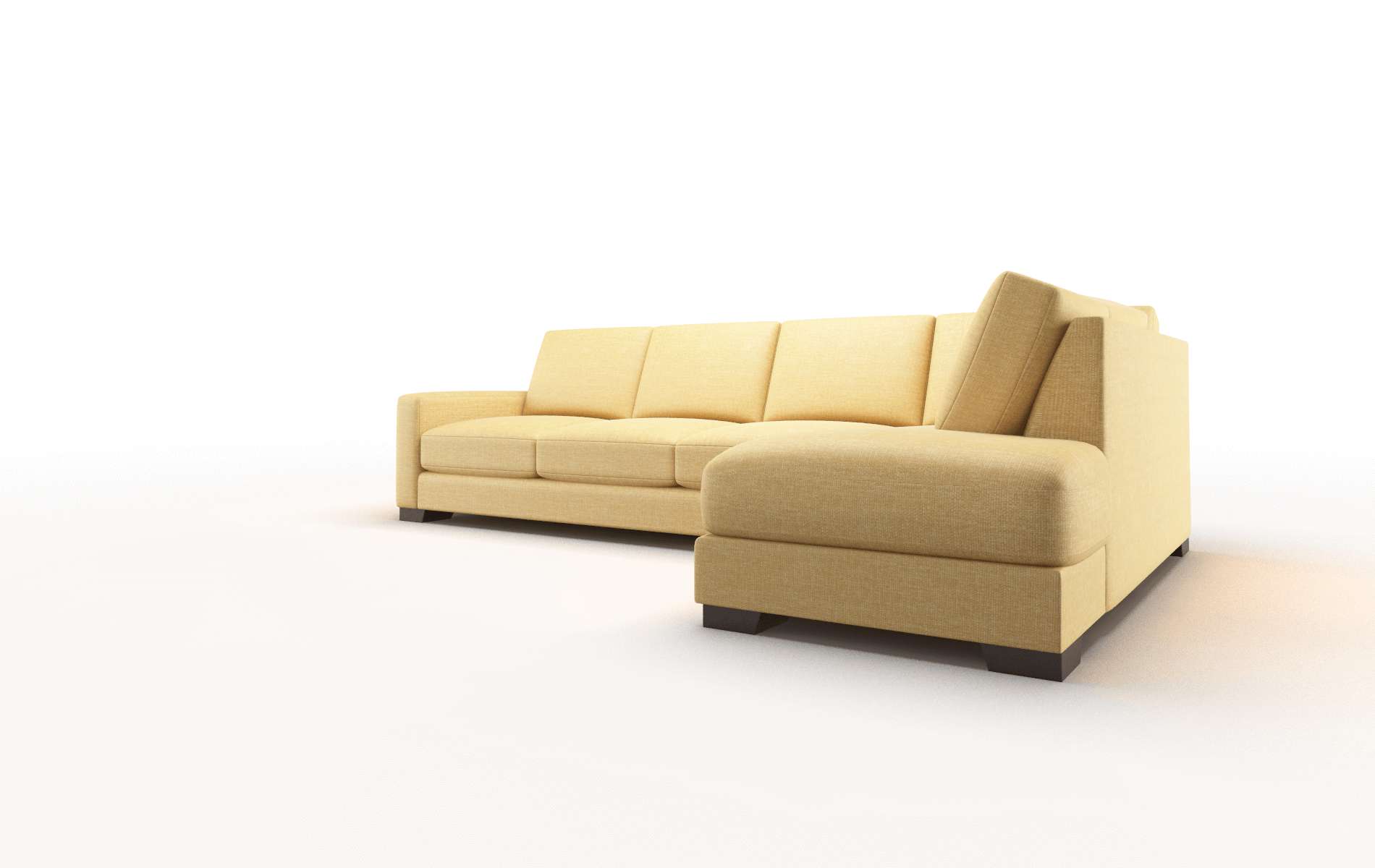 London Leslie Saffron Panel espresso legs 4