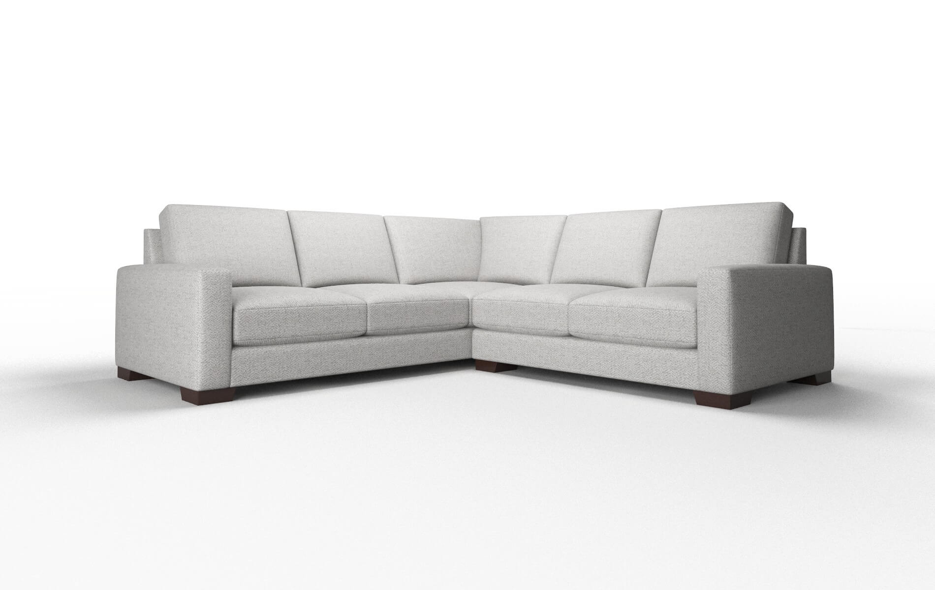 London Malibu Dove Sectional espresso legs 1