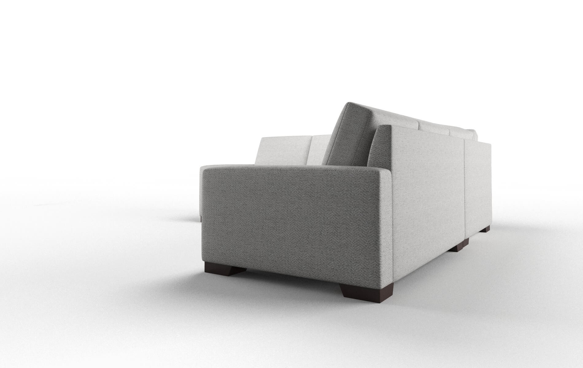 London Malibu Dove Sectional espresso legs 4