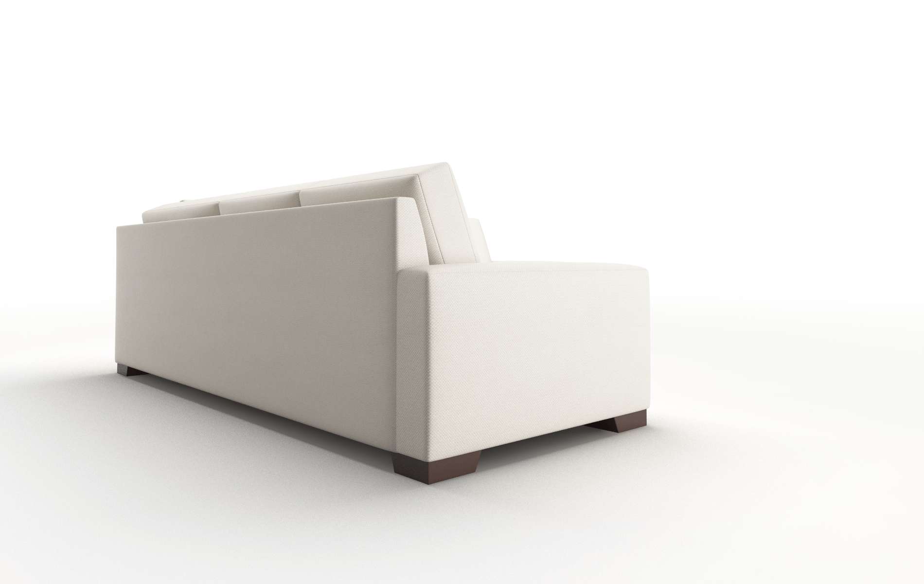 London Malibu Linen Sectional espresso legs 3