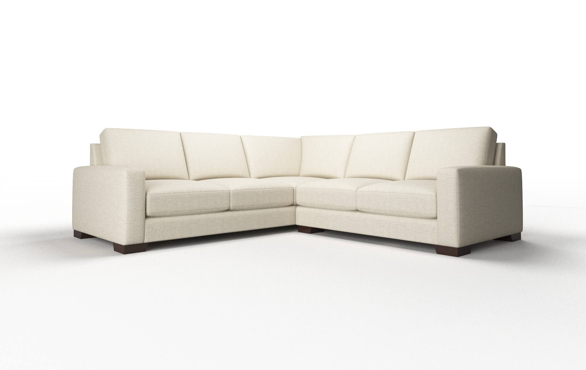 London Malibu Sand Sectional espresso legs 1