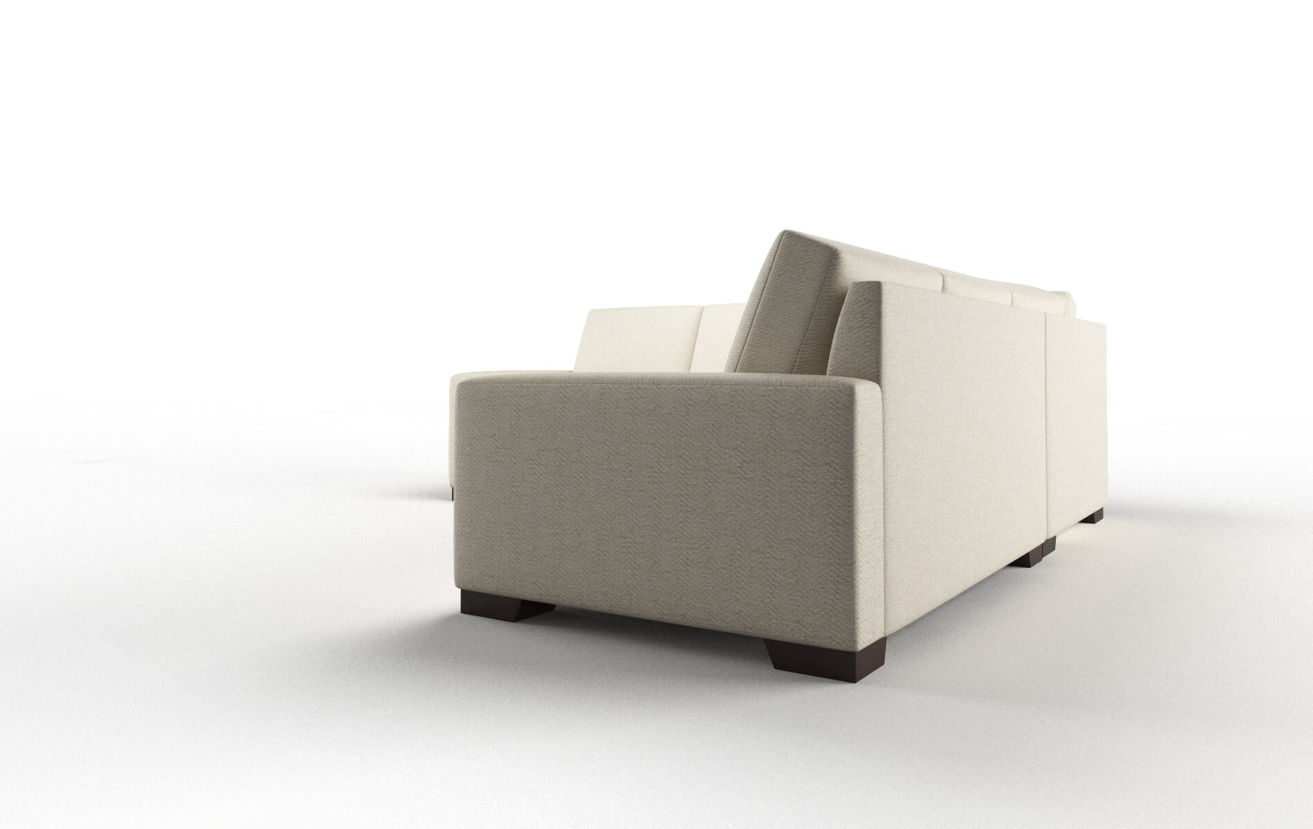 London Malibu Sand Sectional espresso legs 4