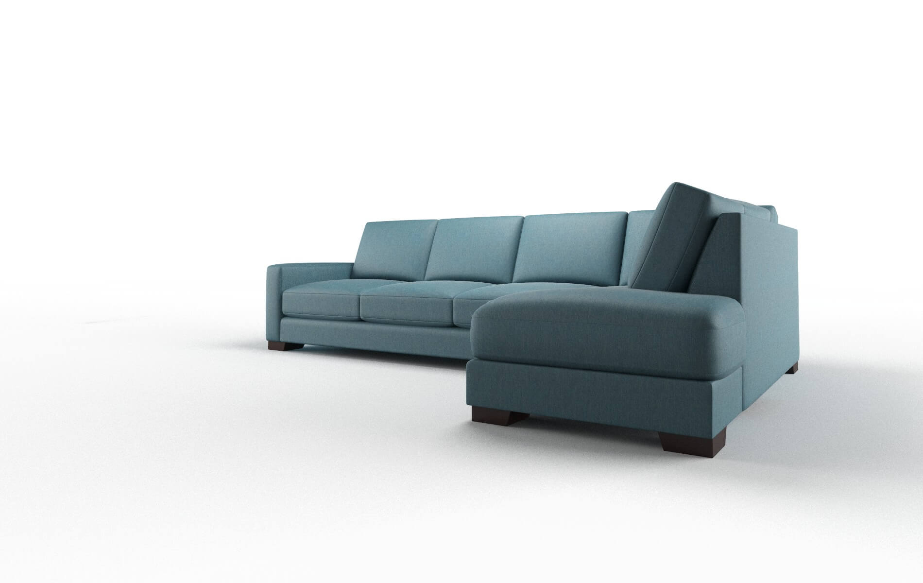 London Merit Peacock Panel espresso legs 4