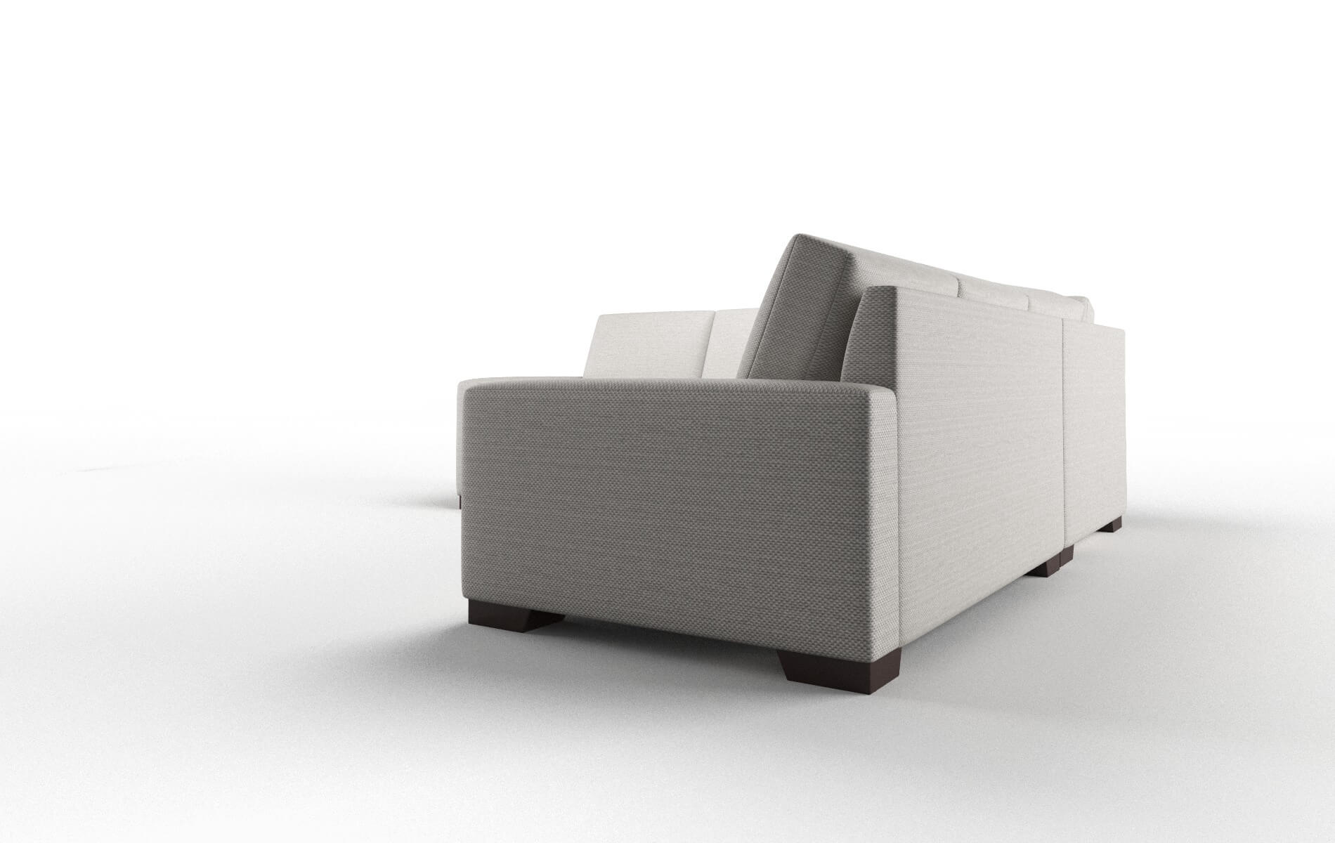 London Naples Ash Sectional espresso legs 4