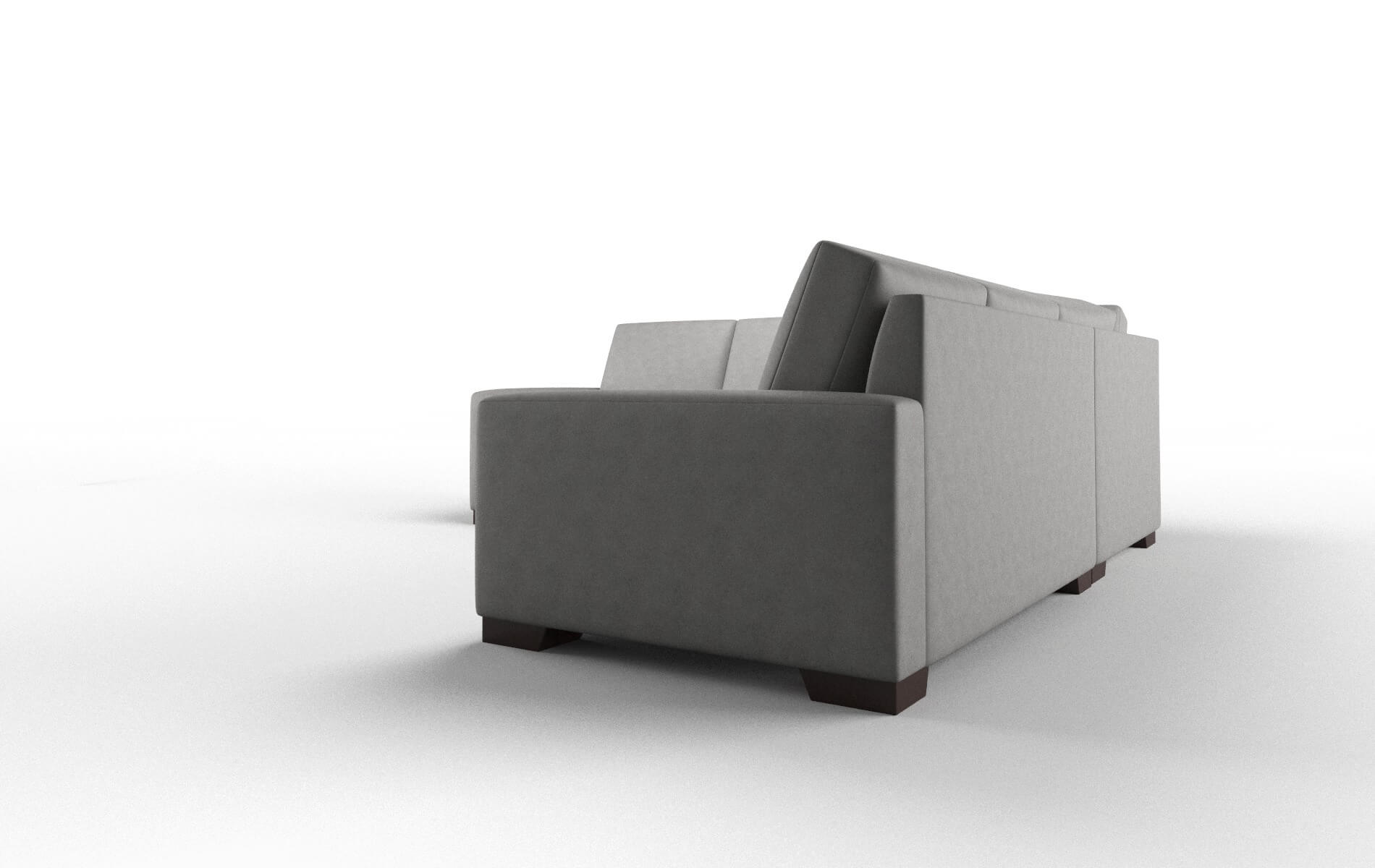 London Noble Smoke Sectional espresso legs 4