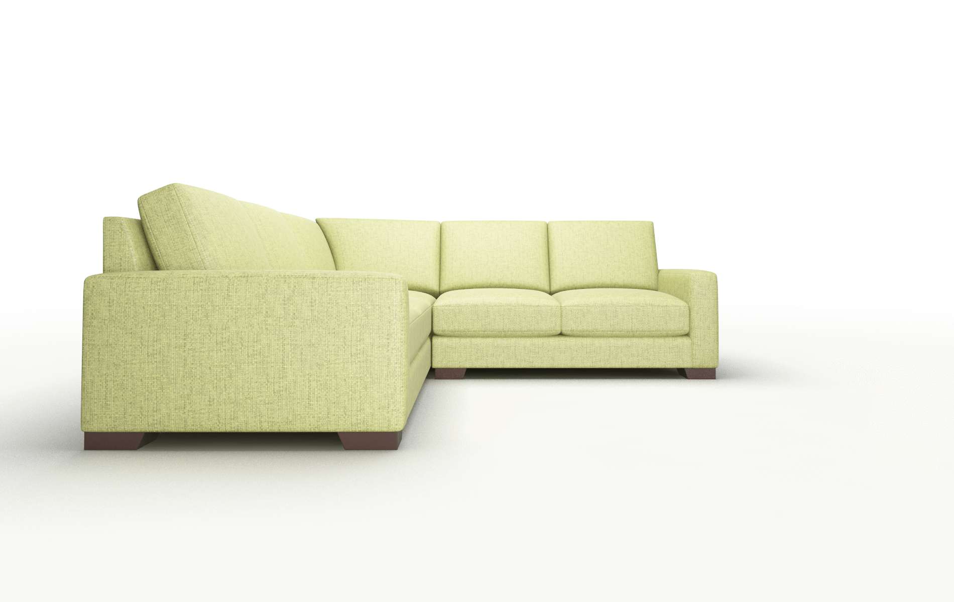 London Notion Appletini Sectional espresso legs 2