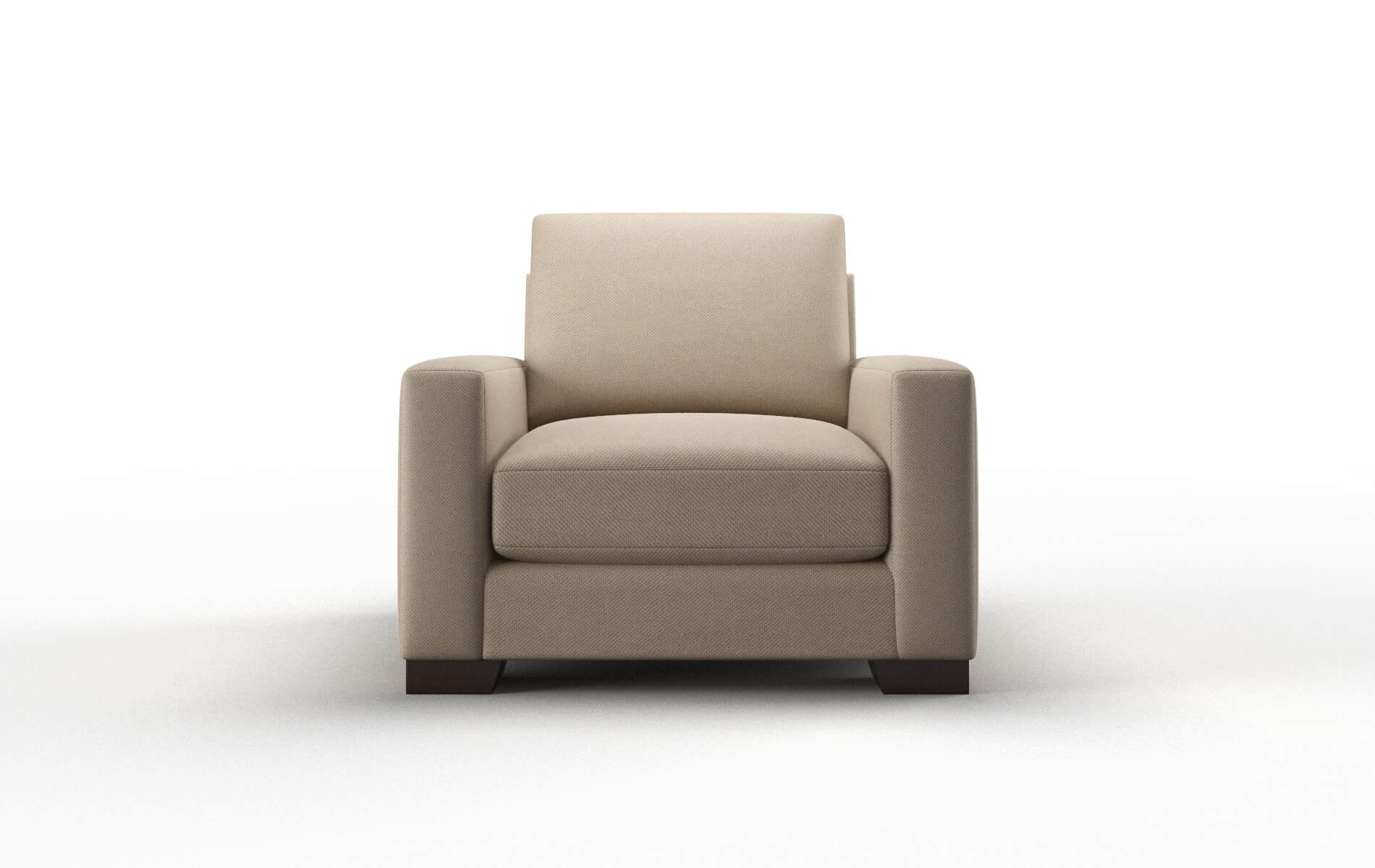 London Oakley Taupe Chair espresso legs 1