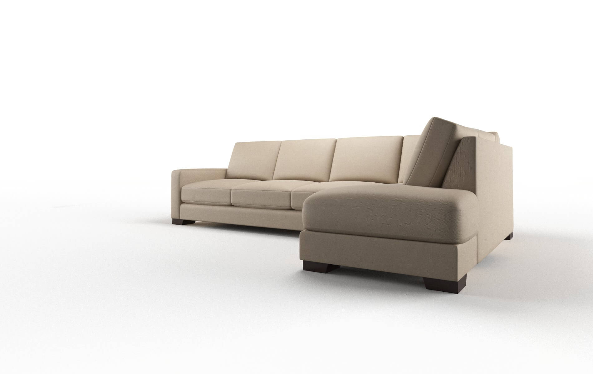 London Oakley Taupe Panel espresso legs 4