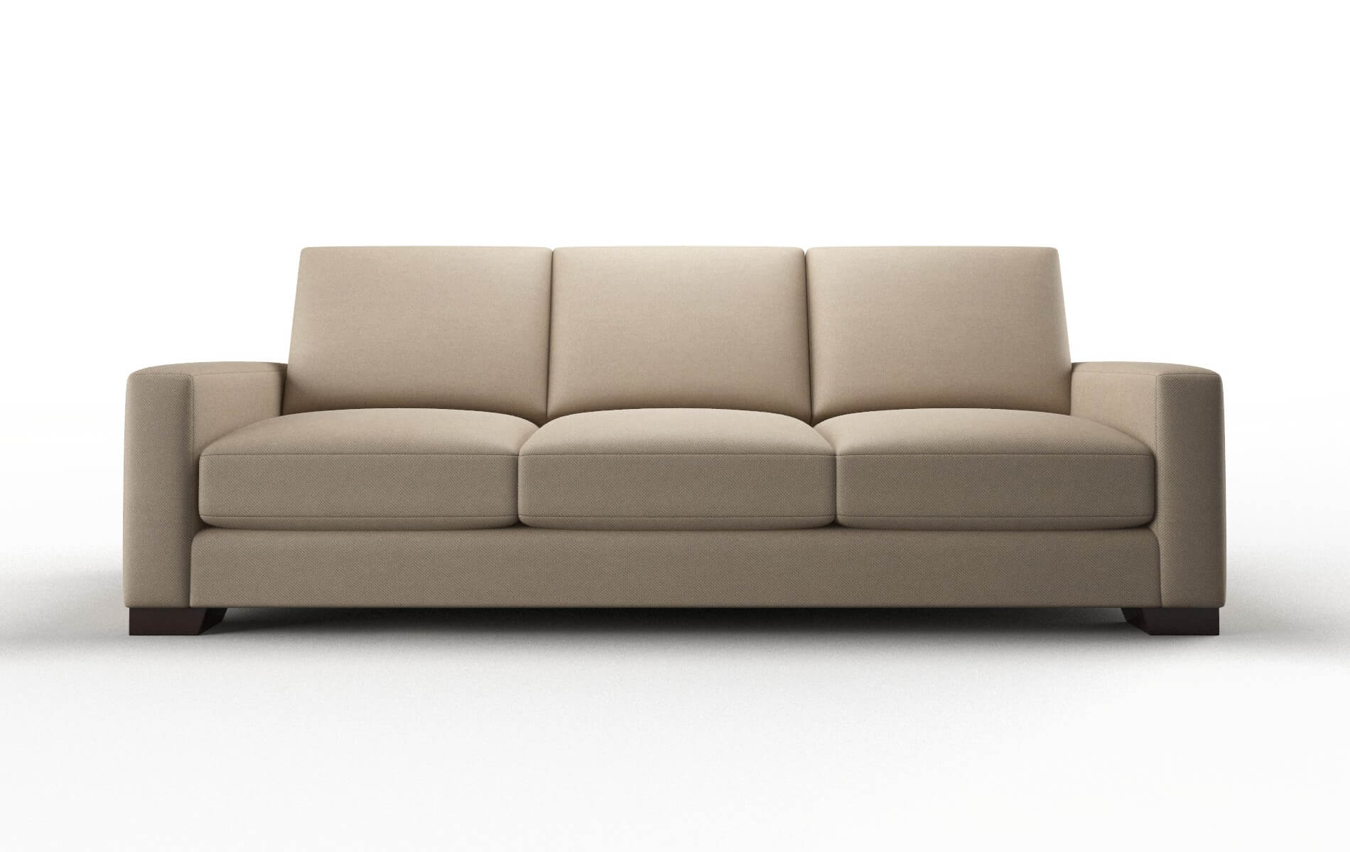 London Oakley Taupe Sofa espresso legs 1