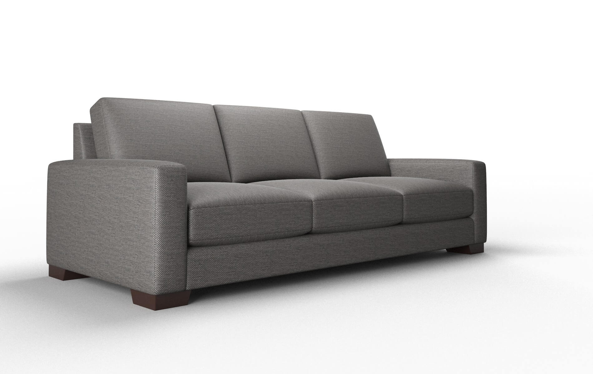 London Oscar Charcoal Sofa espresso legs 2