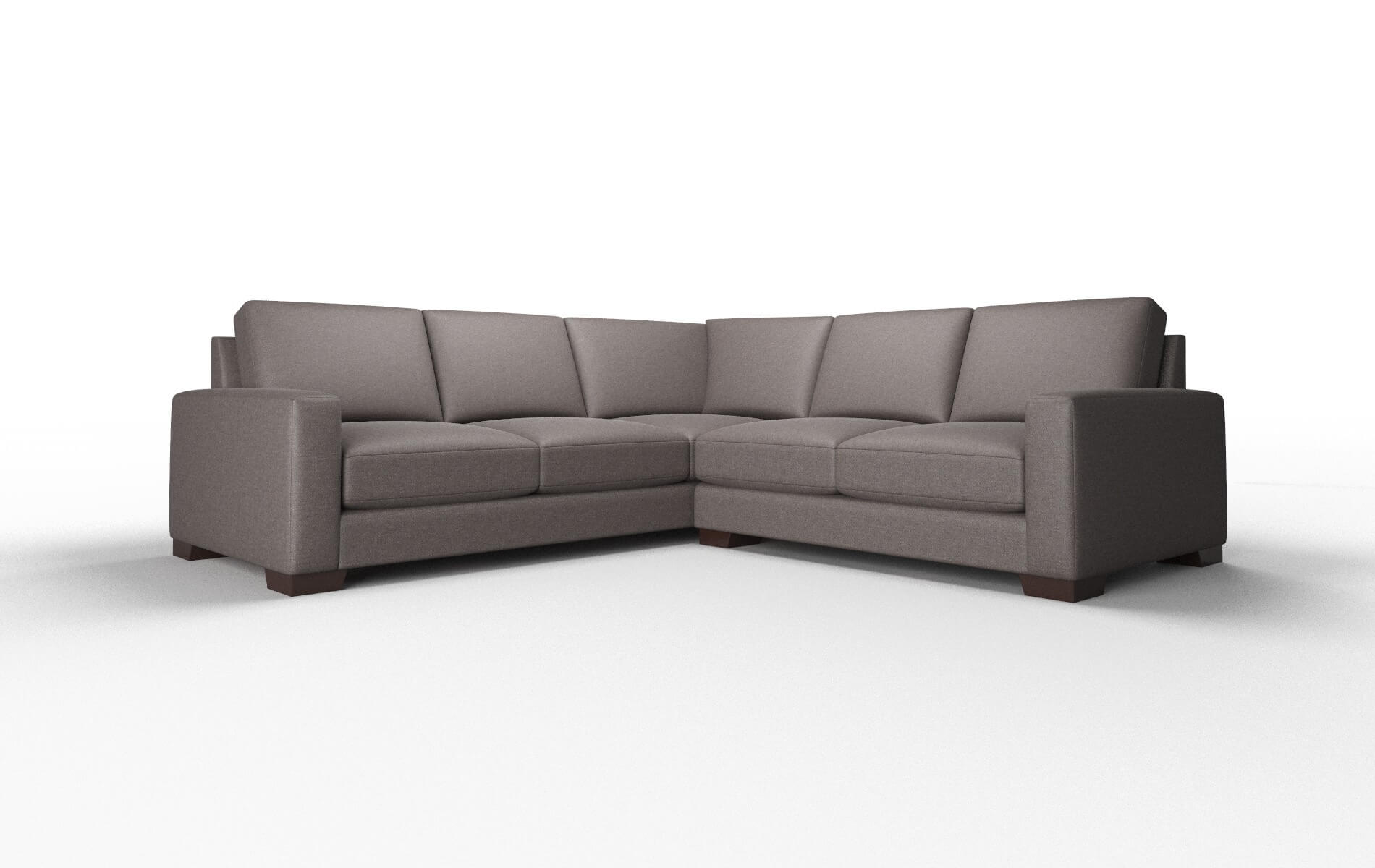 London Oscar Chocolate Sectional espresso legs 1