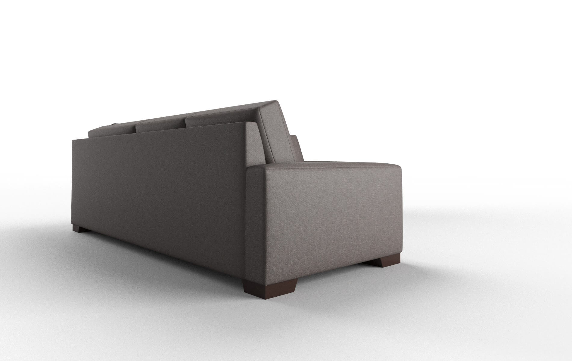 London Oscar Chocolate Sectional espresso legs 3